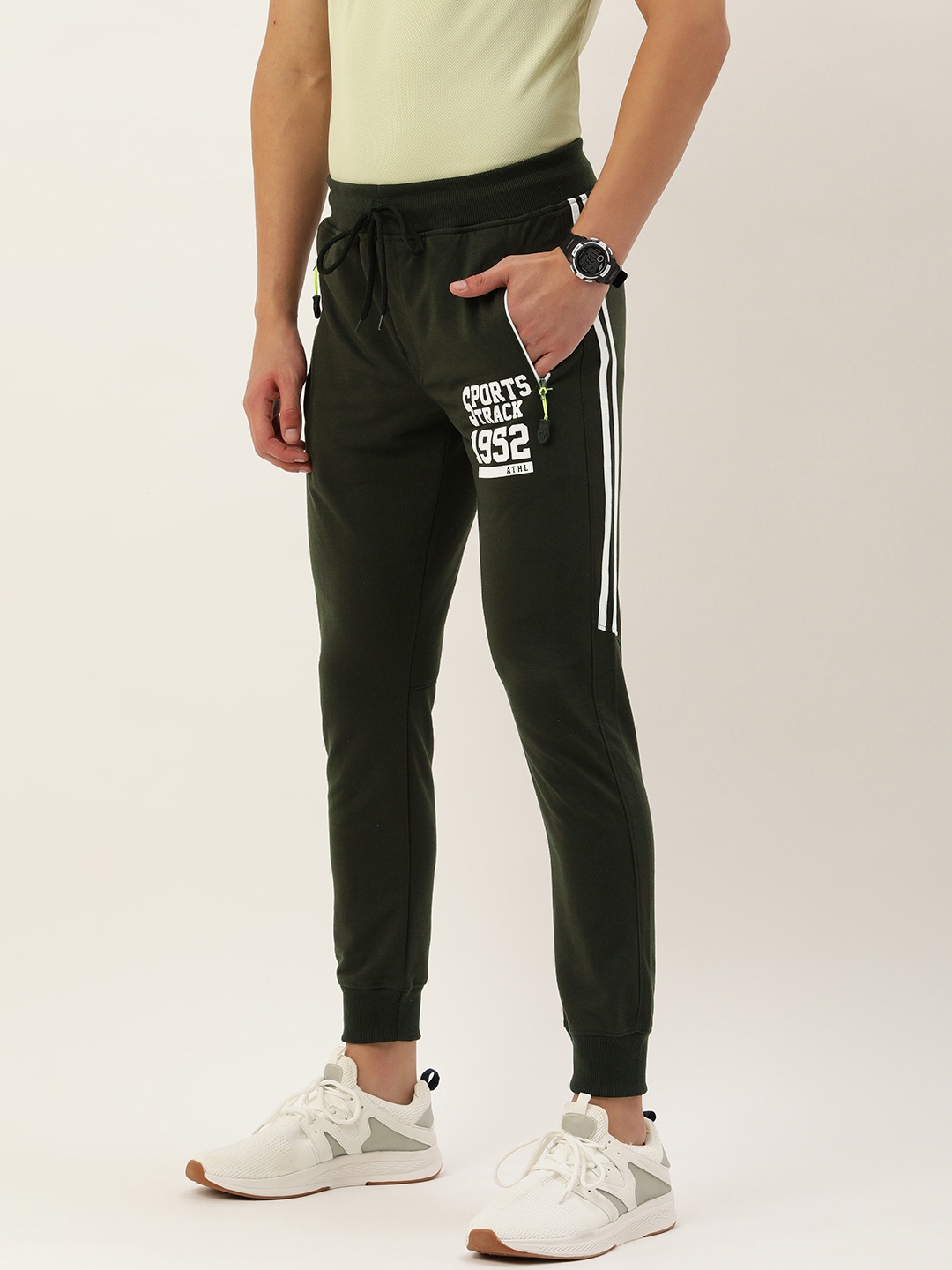 

Sports52 wear Men Slim Fit Joggers, Olive
