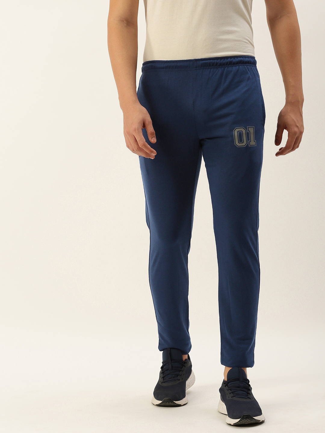 

Sports52 wear Men Brand Logo Printed Slim Fit Training Track Pants, Blue