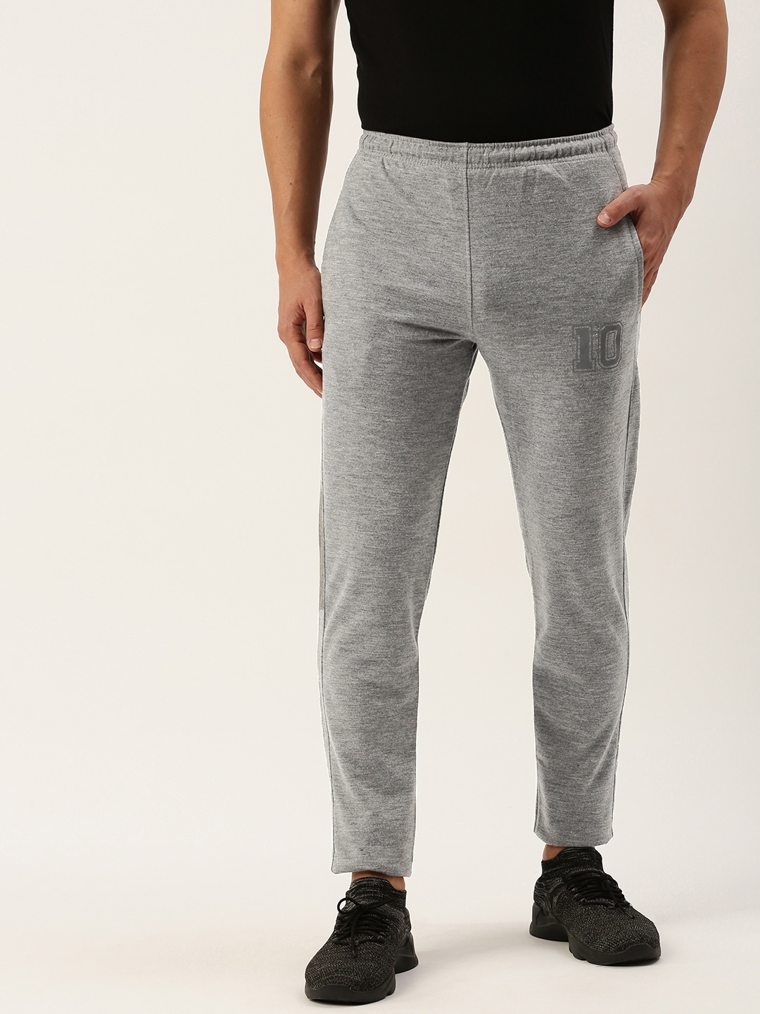 

Sports52 wear Men Slim Fit Training Track Pants, Grey melange