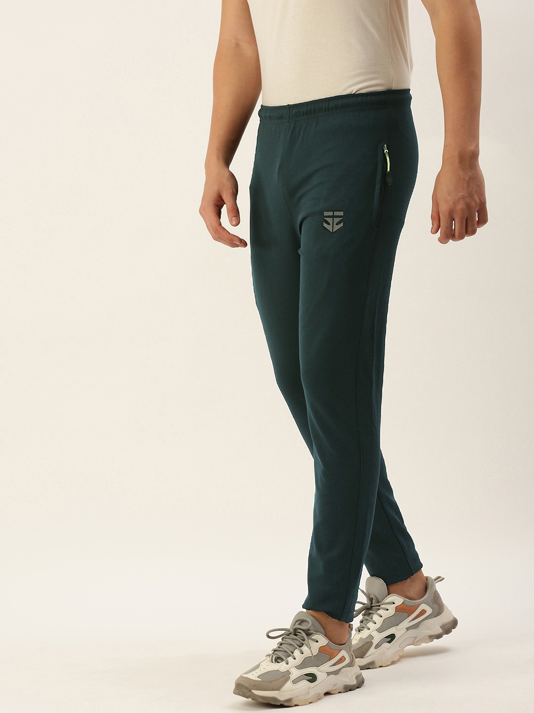 

Sports52 wear Men Mid Rise Cotton Slim Fit Training Or Gym Track pants, Teal