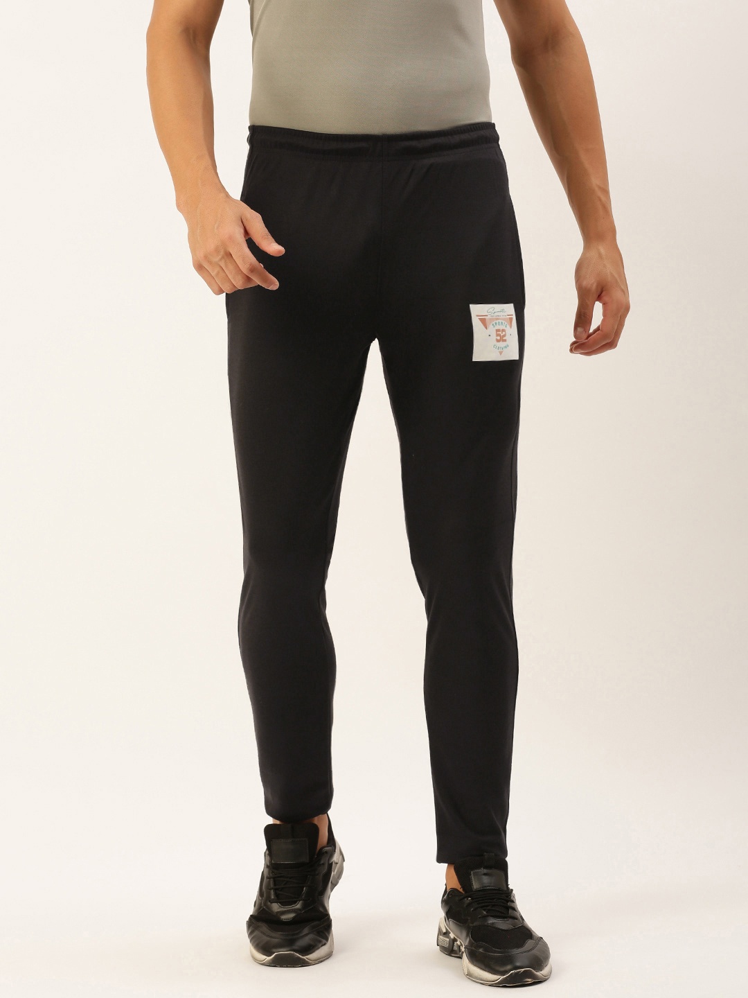 

Sports52 wear Men Solid Slim Fit Training Track Pants, Black