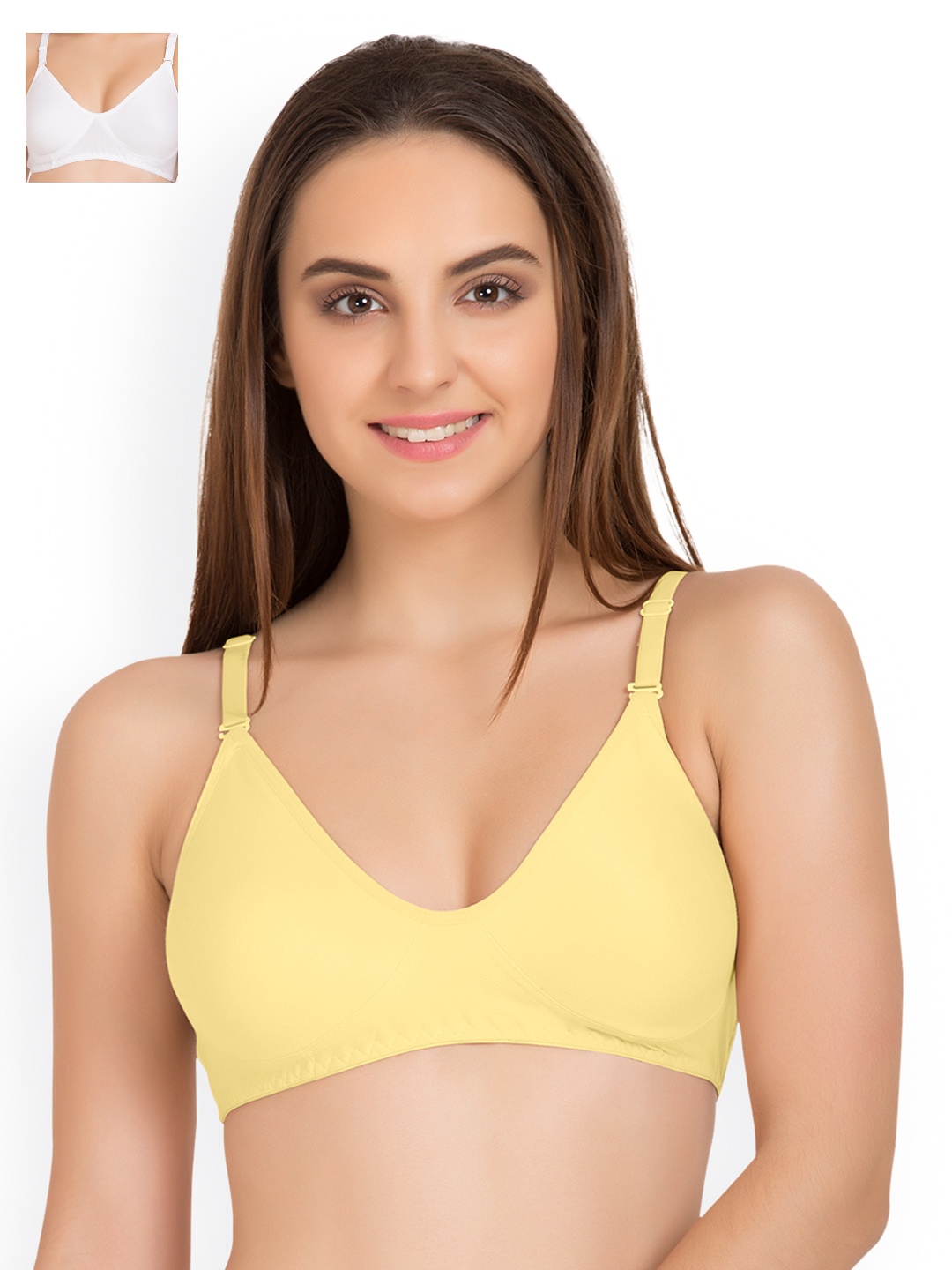 

Tweens Pack of 2 T-shirt Bras TW9253, Yellow