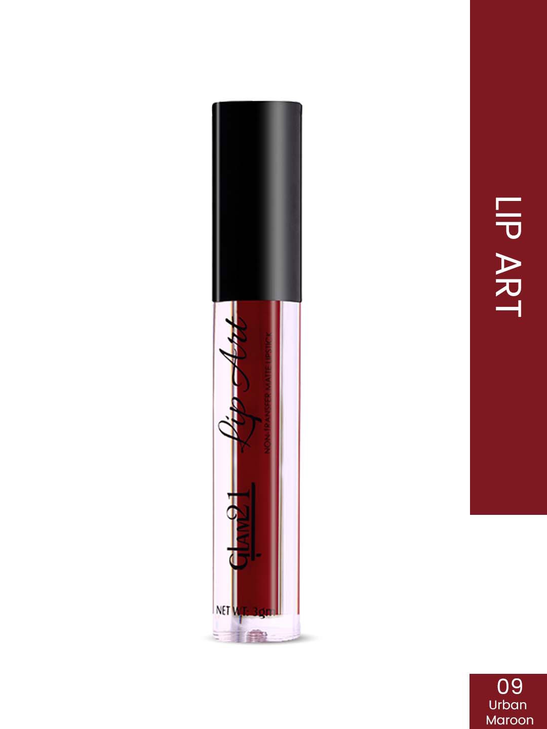 

GLAM21 Lip Art Non-Transfer Matte Liquid Lipstick 3 g - Urban Maroon 09