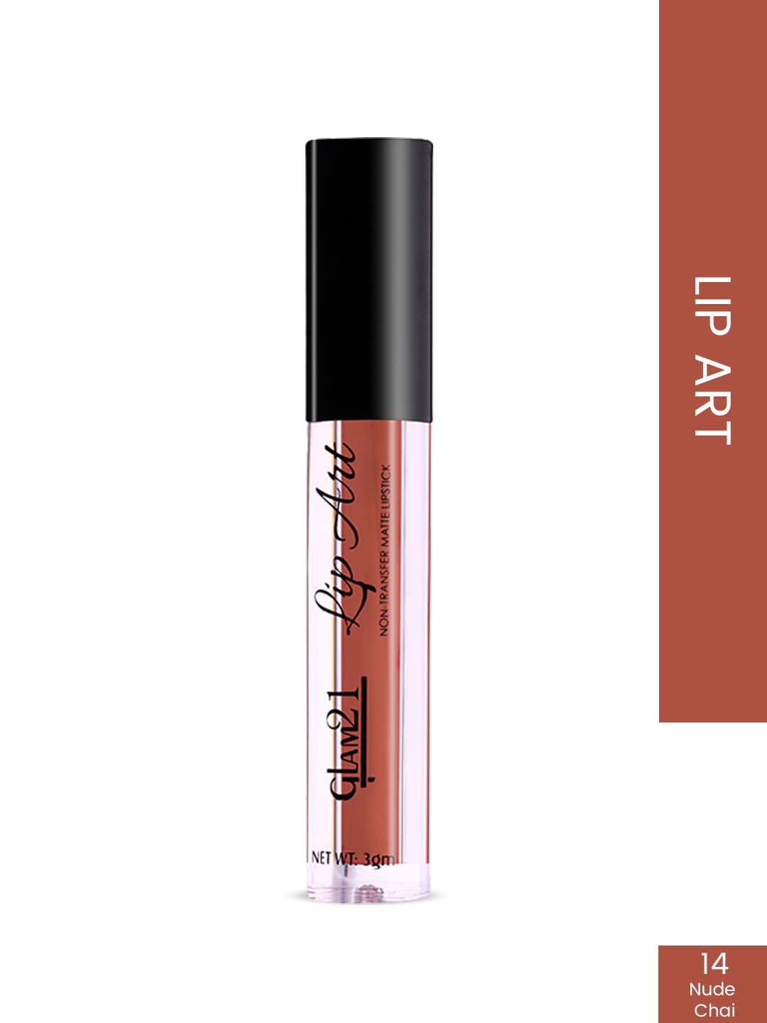 

GLAM21 Lip Art Non-Transfer Matte Liquid Lipstick 3 g - Nude Chai 14