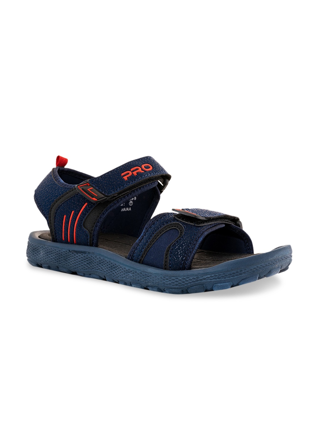 

Khadims Men Textured Sports Sandals, Navy blue