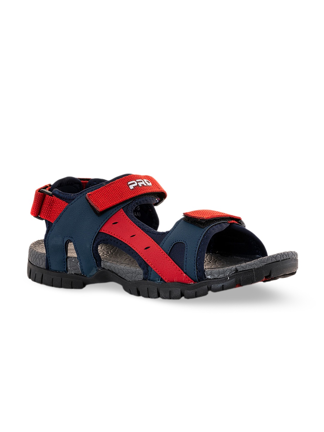 

Khadims Men Colourblocked Sports Sandals, Red