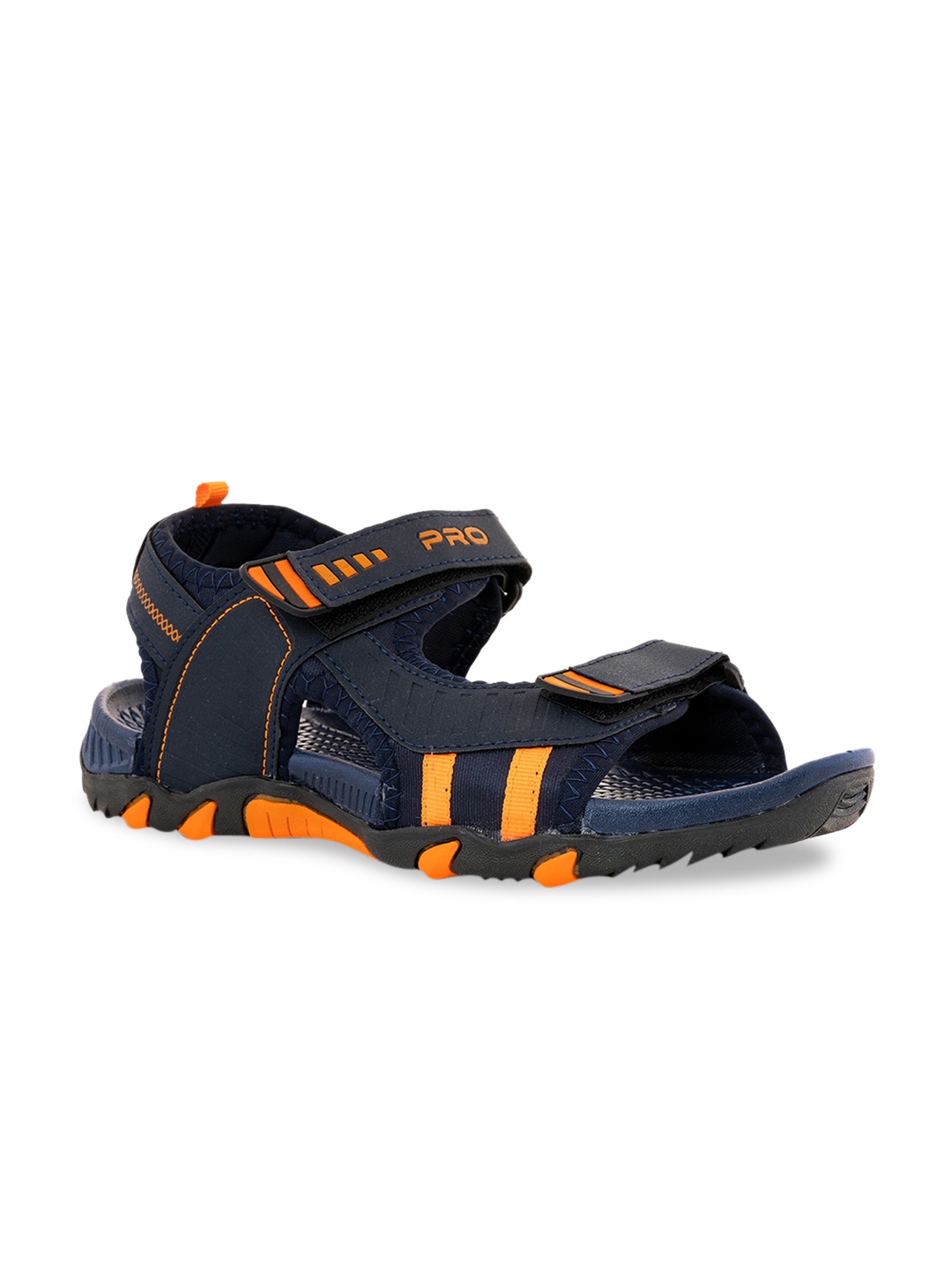 

Khadims Men Textured Sports Sandals, Navy blue