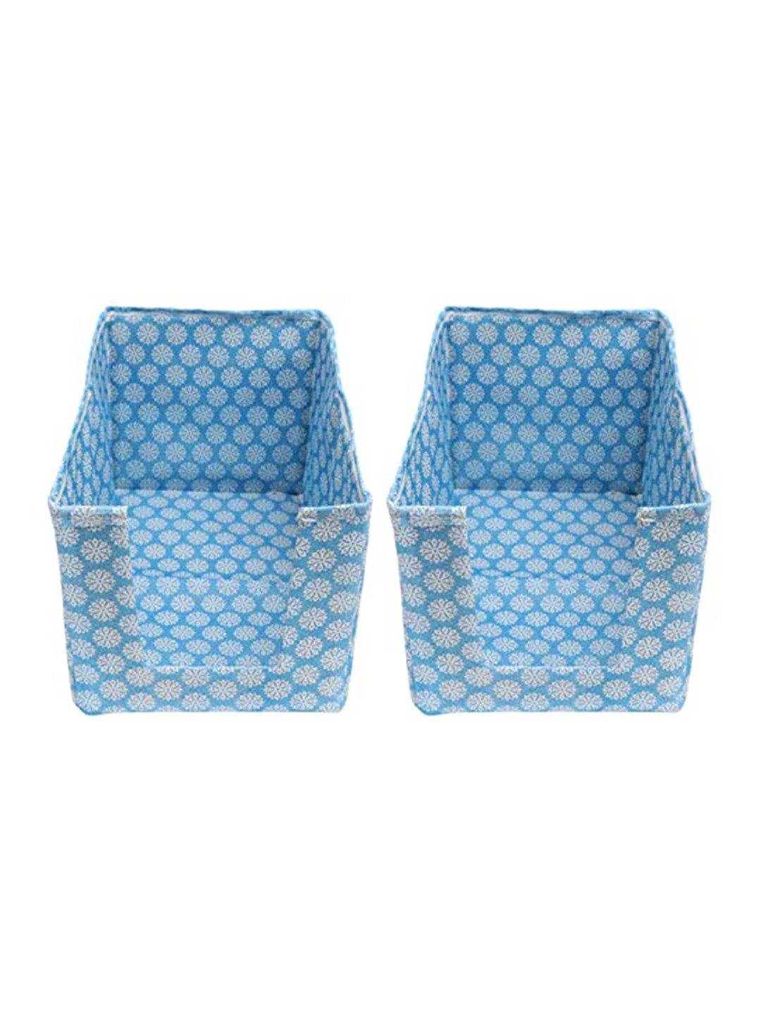 

Perpetual Sky Blue 2 Pieces Non-Woven Multi Utility Foldable Wardrobe Organisers