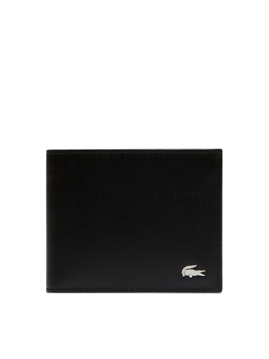 

Lacoste Men Black Solid Two Fold Wallet