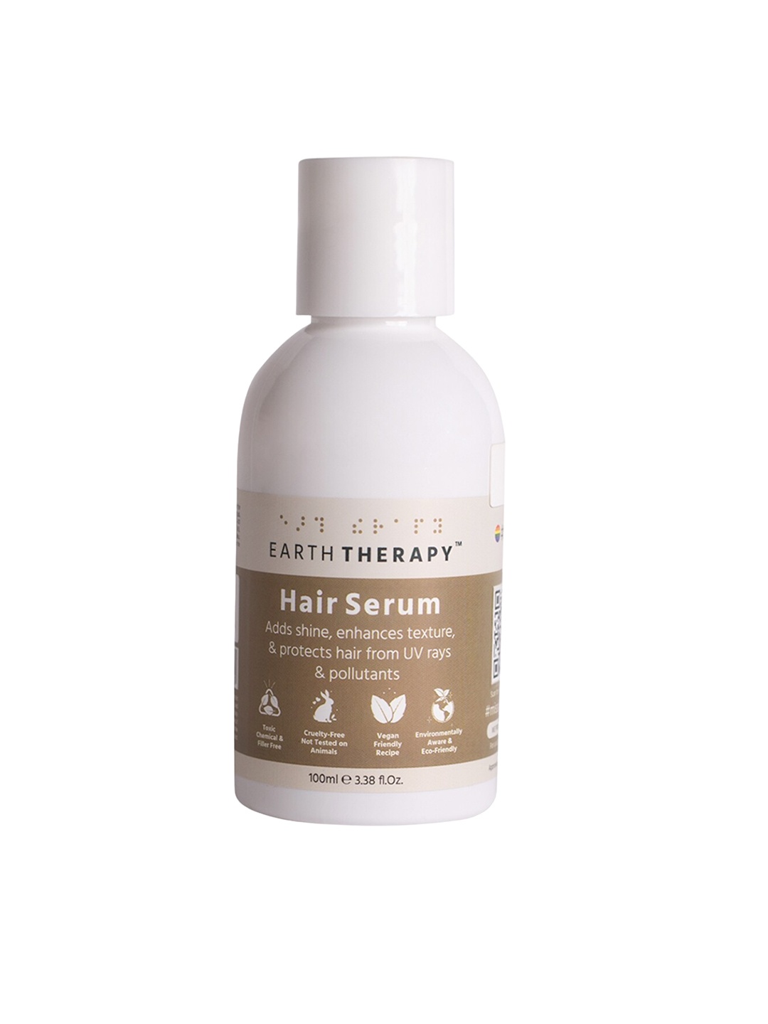 

EARTH THERAPY Anti-Frizz & Texture Enhancing Hair Serum-100 ml, Transparent