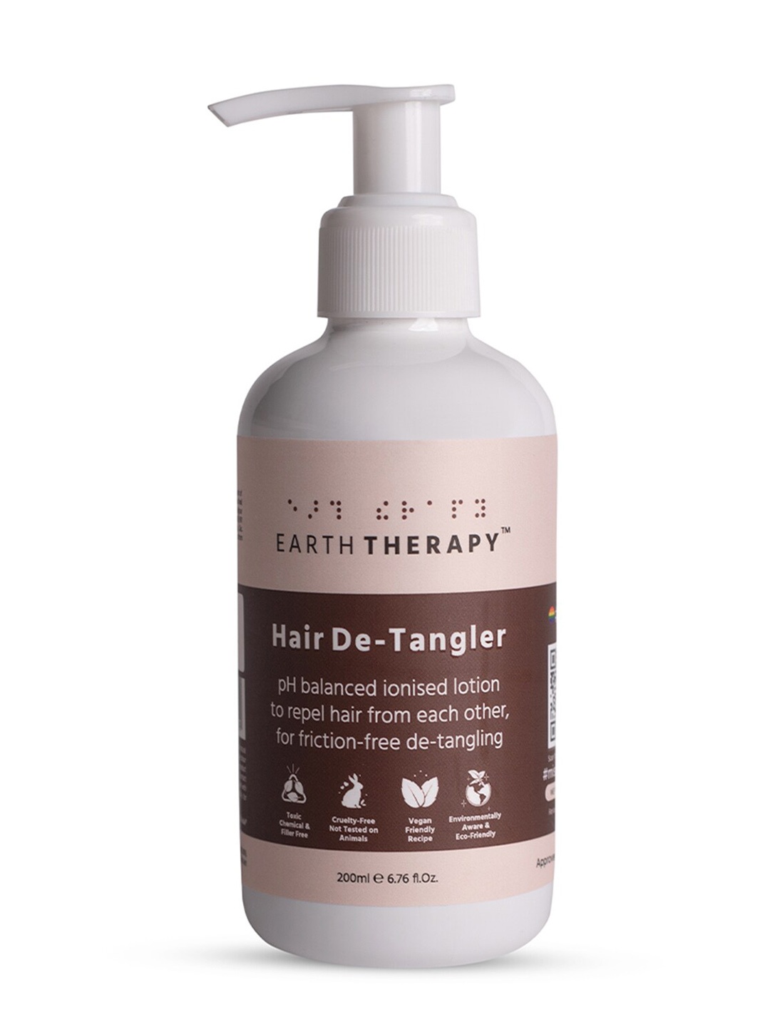 

EARTH THERAPY Hair Detangler Of Curly Hair- 200ml, White