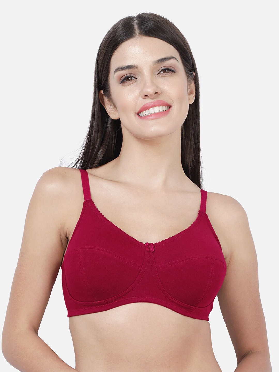 

Susie Non Padded Non-Wired All Day Comfort Cotton Bra, Red