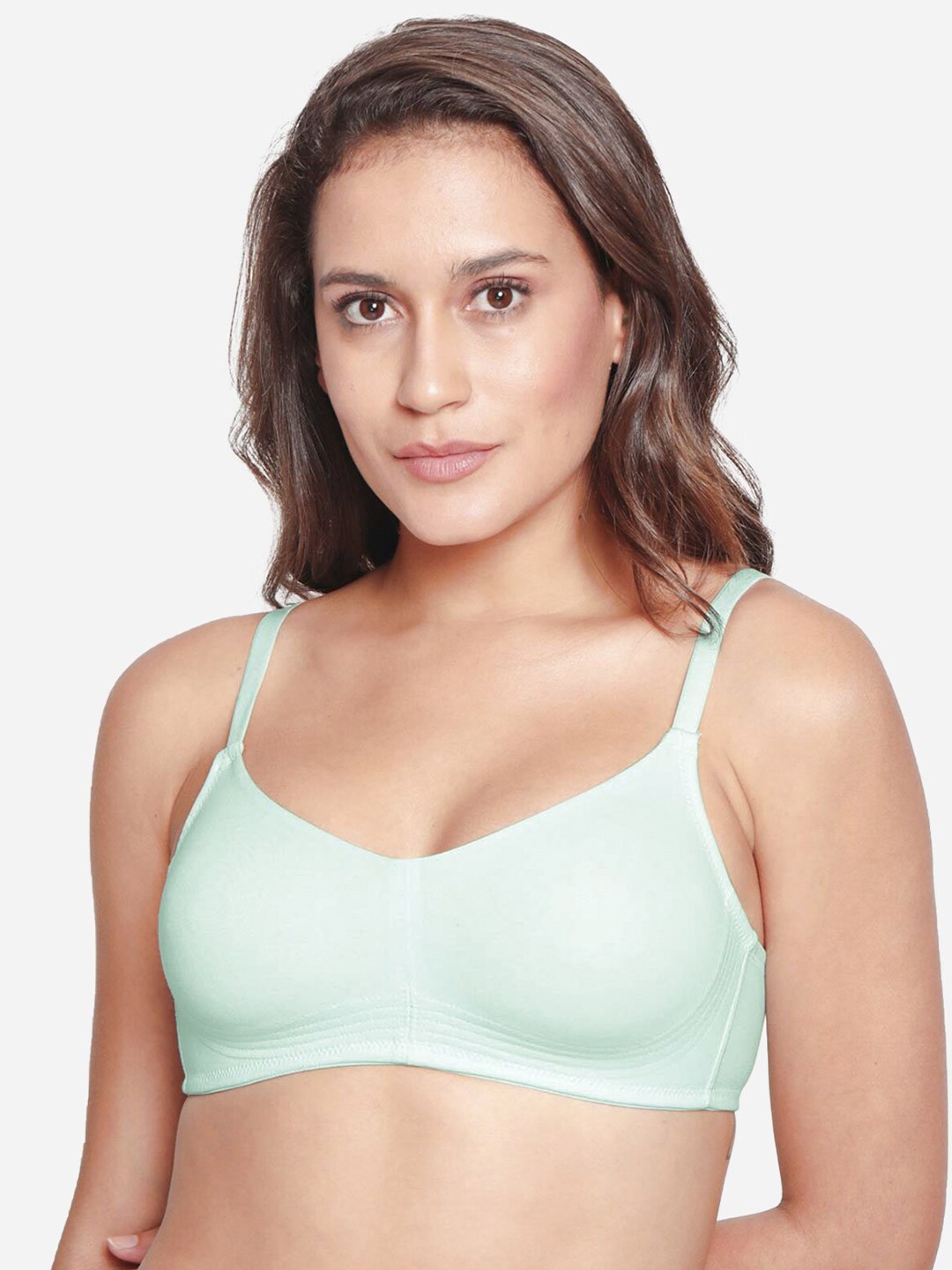 

Susie Non Padded Non-Wired All Day Comfort Seamless Cotton Bra, Blue