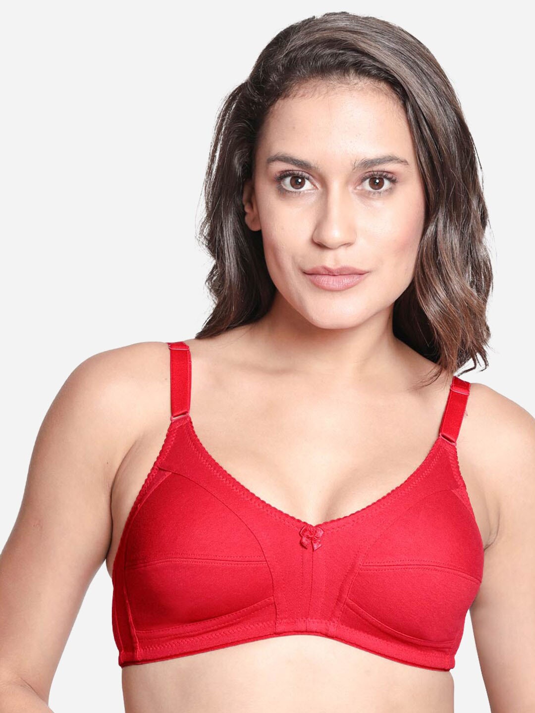 

Susie Non Padded Non-Wired All Day Comfort Cotton Bra, Red