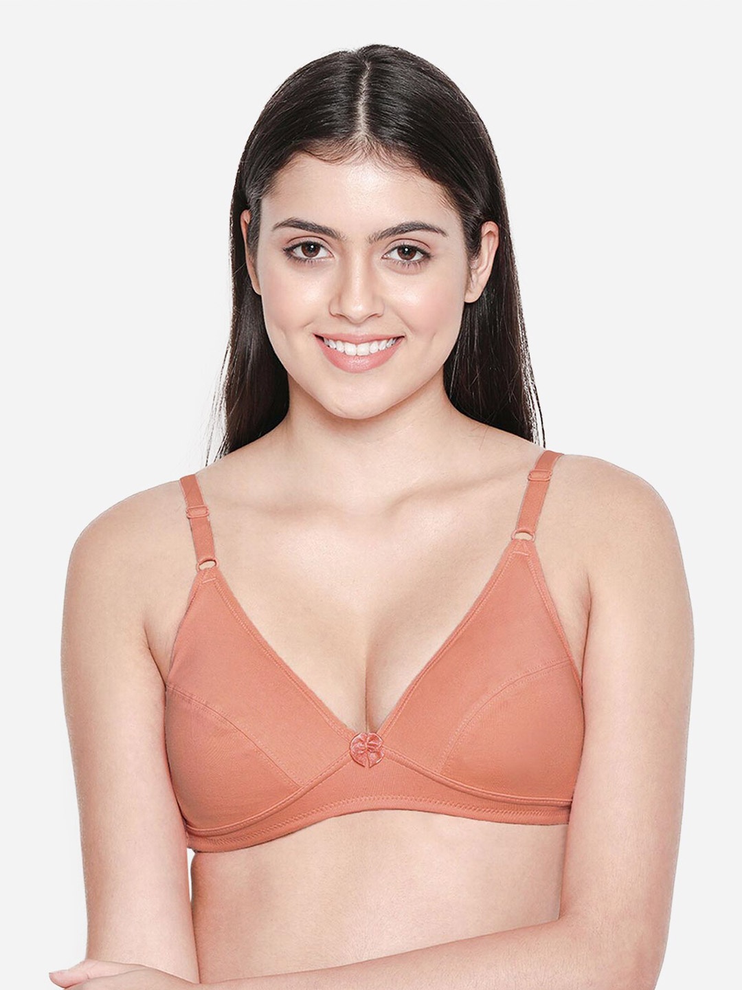 

Susie Non Padded Non-Wired All Day Comfort Seamless Cotton Bra, Rose