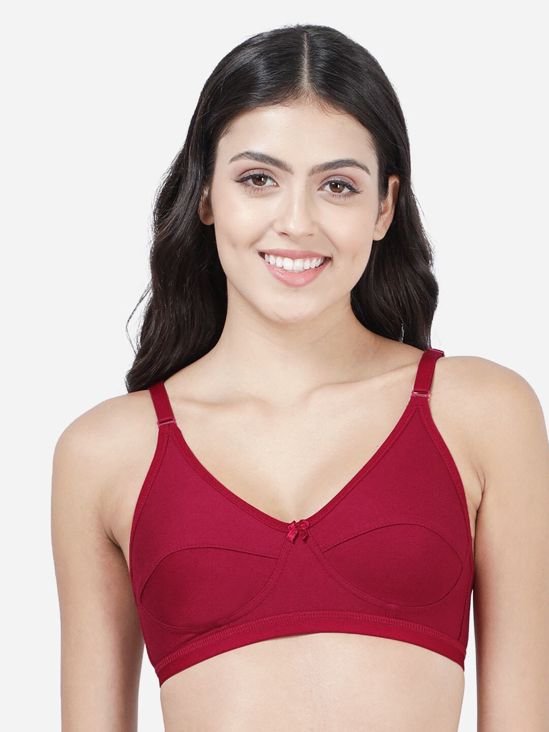 

Susie Non Padded Non-Wired All Day Comfort Cotton Bra, Red