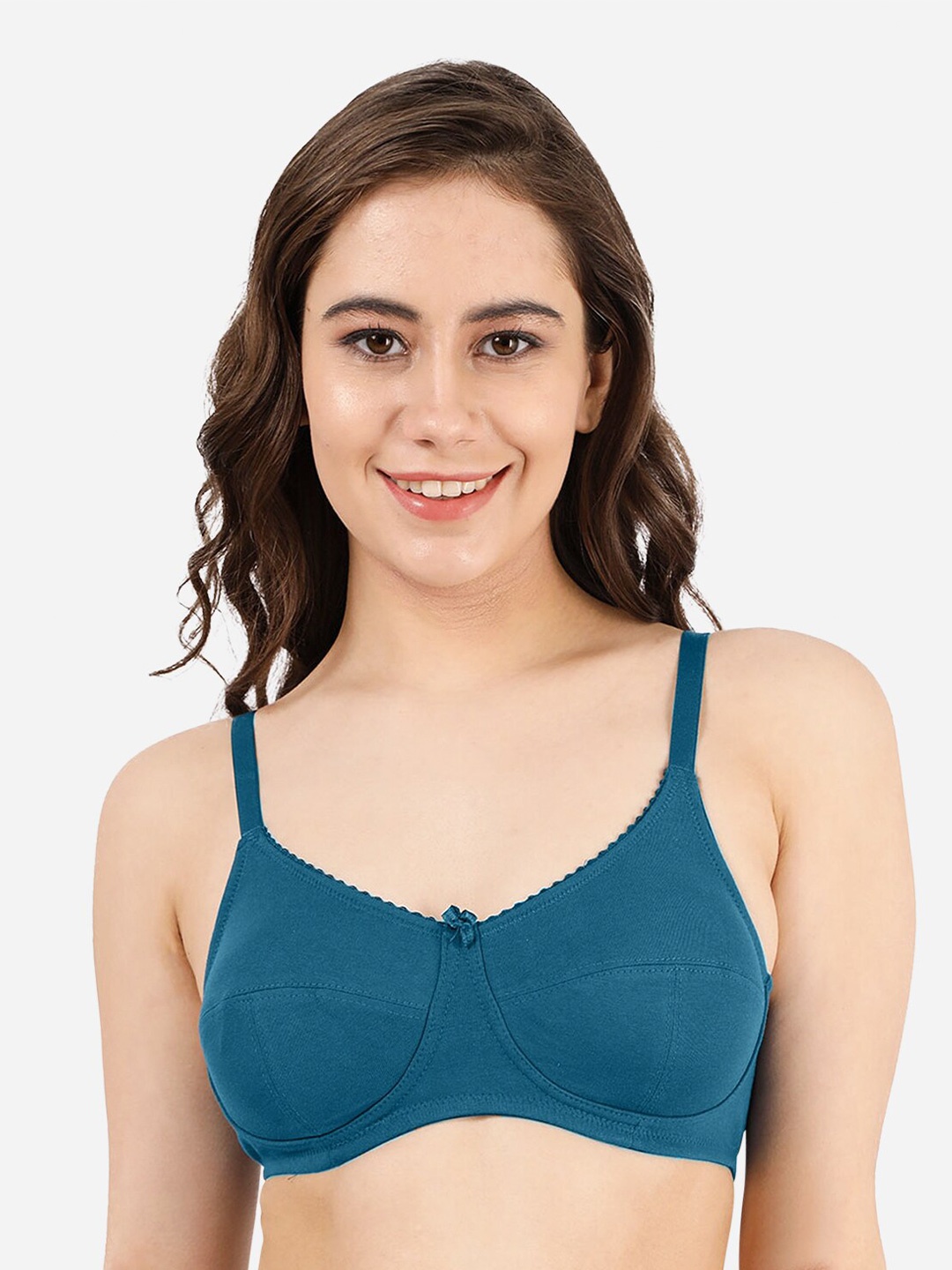 

Susie Non-Padded Non-Wired Full Coverage Cotton T-Shirt Bra, Blue