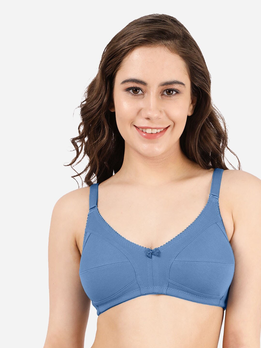 

Susie Non Padded Non-Wired All Day Comfort Cotton Bra, Blue