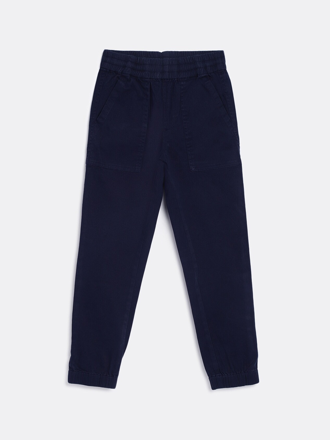 

Campana Boys Mid-Rise Cotton Joggers, Navy blue