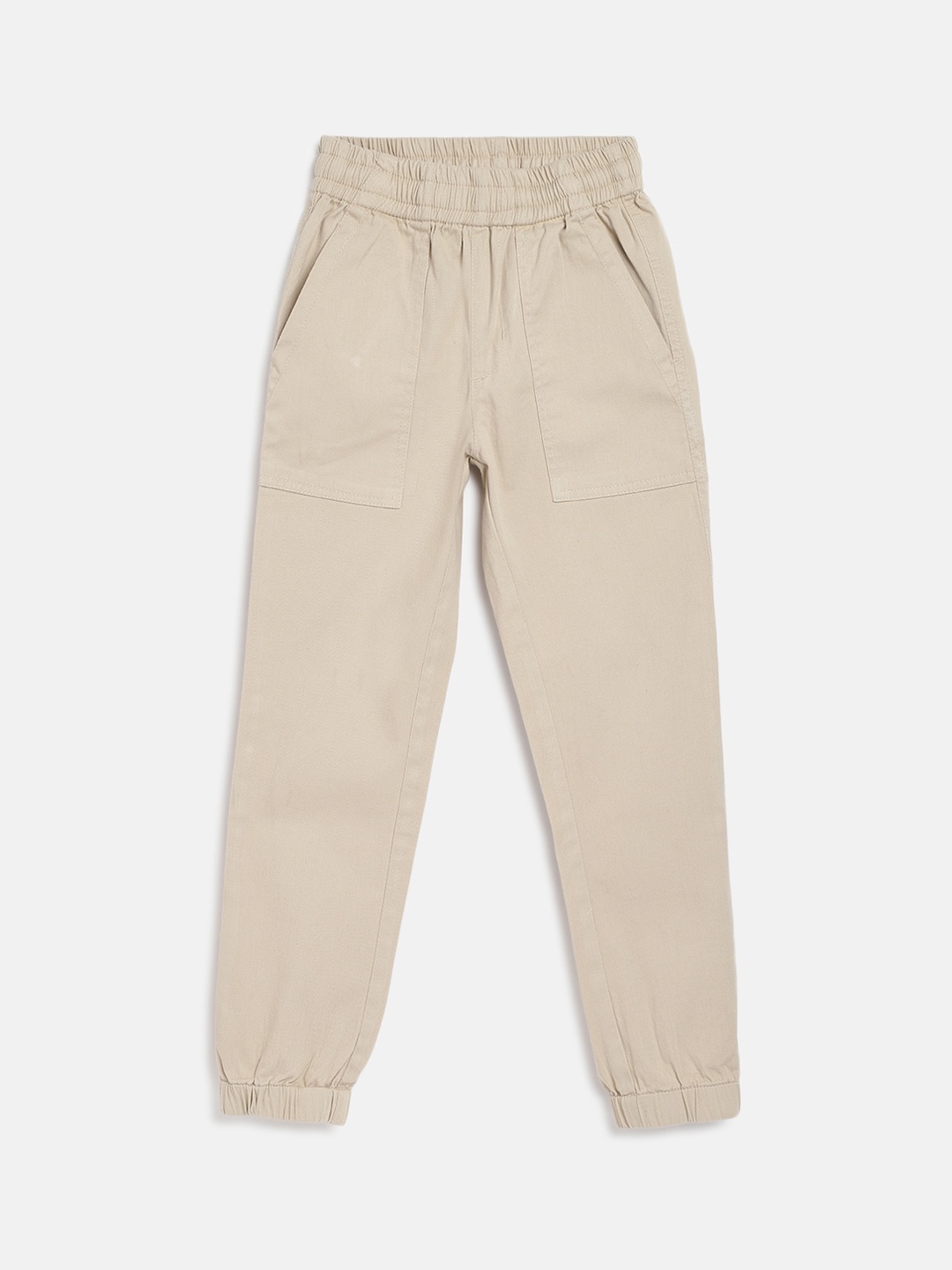 

Campana Boys Mid-Rise Cotton Joggers, Beige