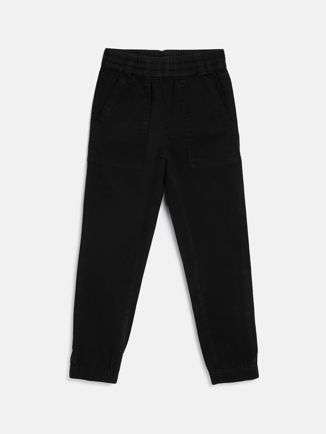 

Campana Boys Mid-Rise Cotton Joggers, Black