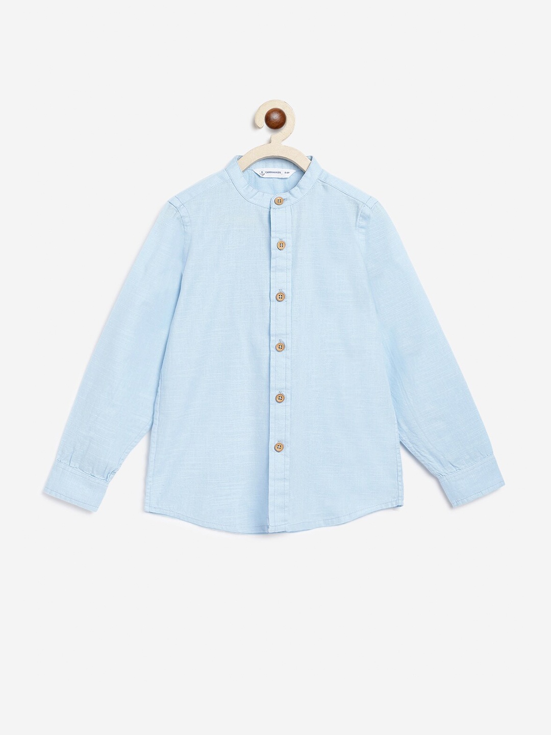 

Campana Boys Opaque Casual Cotton Shirt, Blue