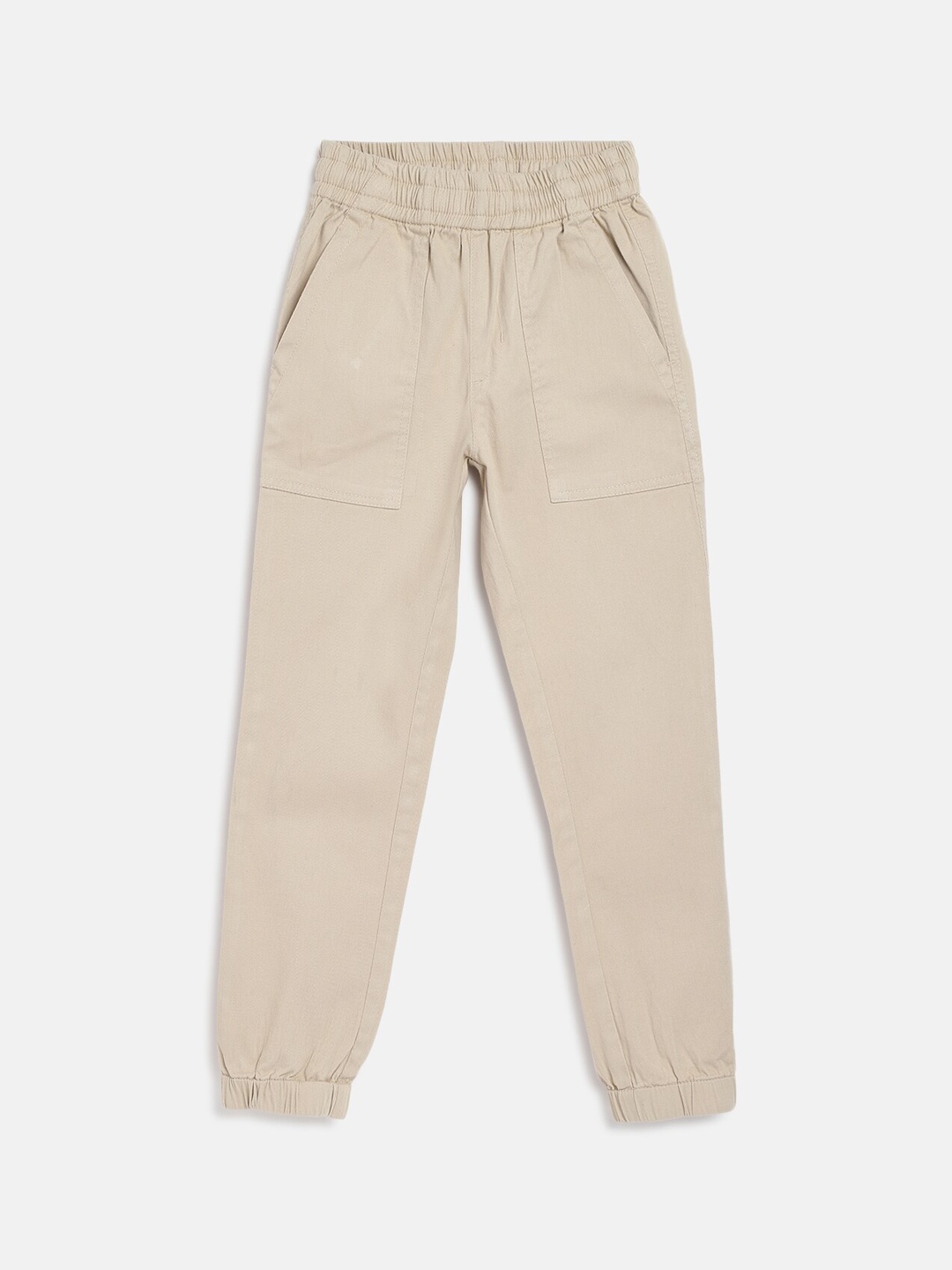 

Campana Boys Mid-Rise Cotton Joggers, Beige