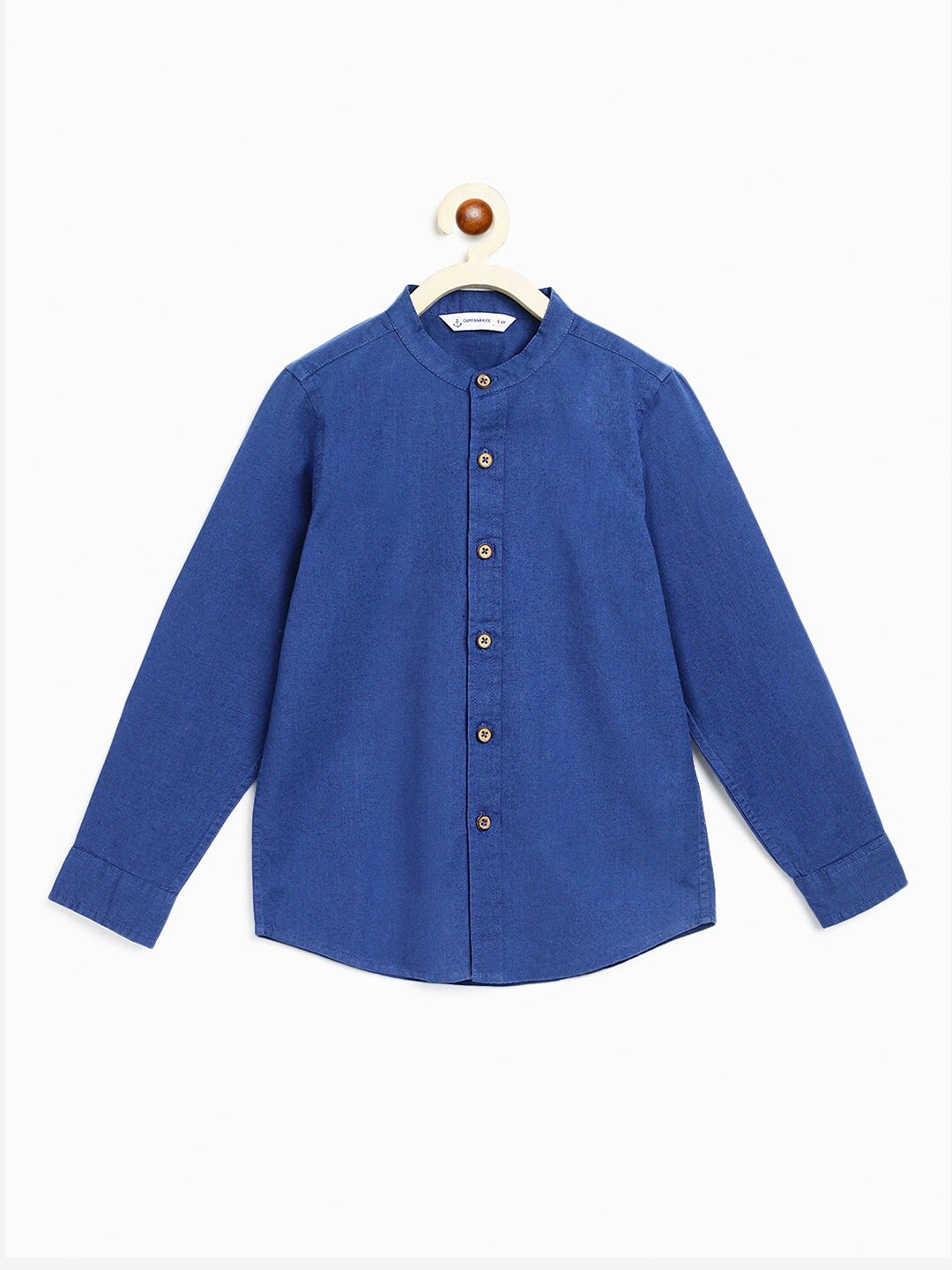 

Campana Boys Opaque Casual Cotton Shirt, Blue