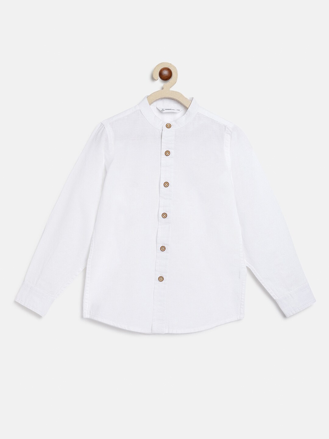 

Campana Boys Opaque Casual Cotton Shirt, White