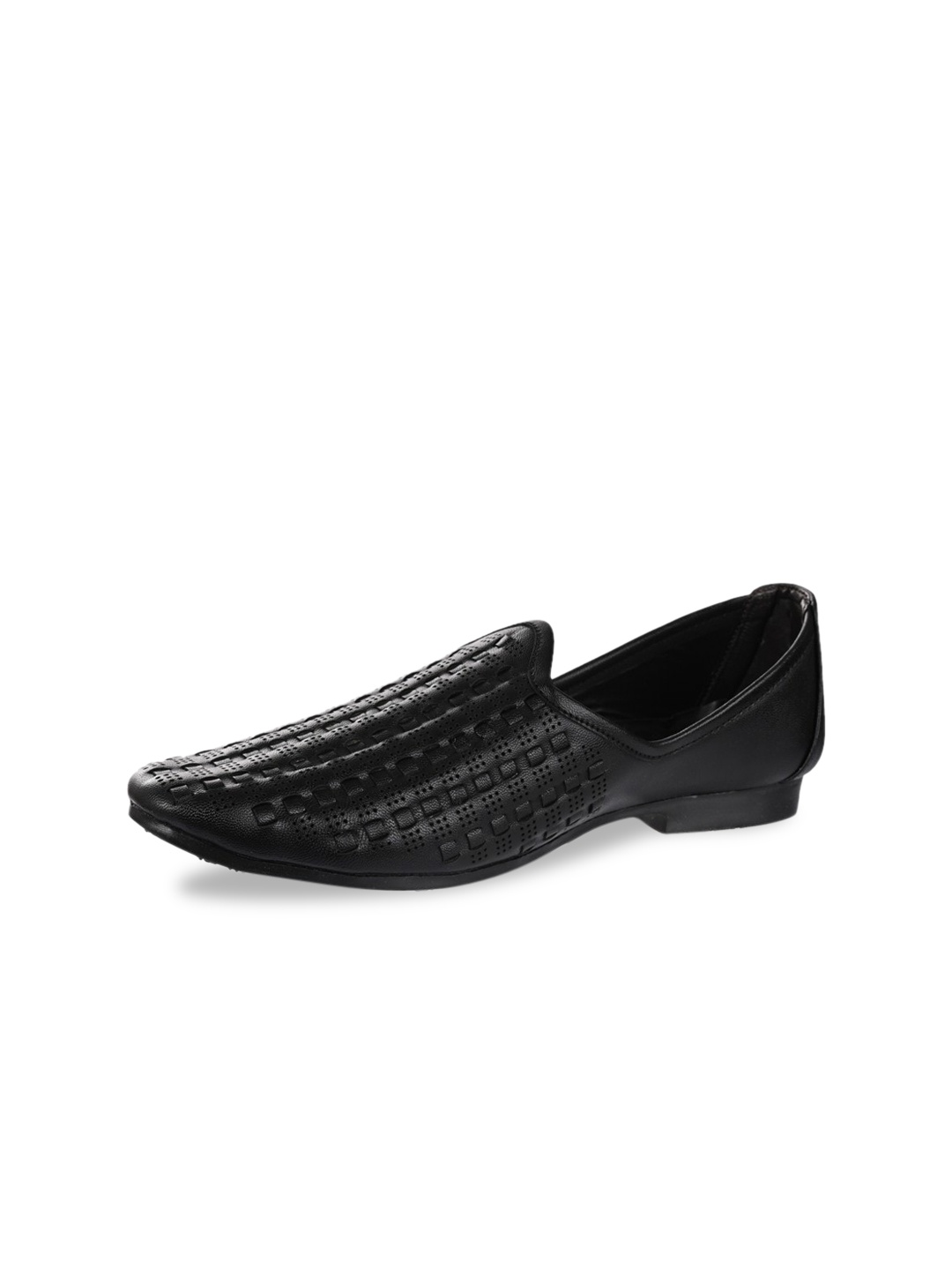 

Aristitch Men Woven Design Basics Mojaris, Black