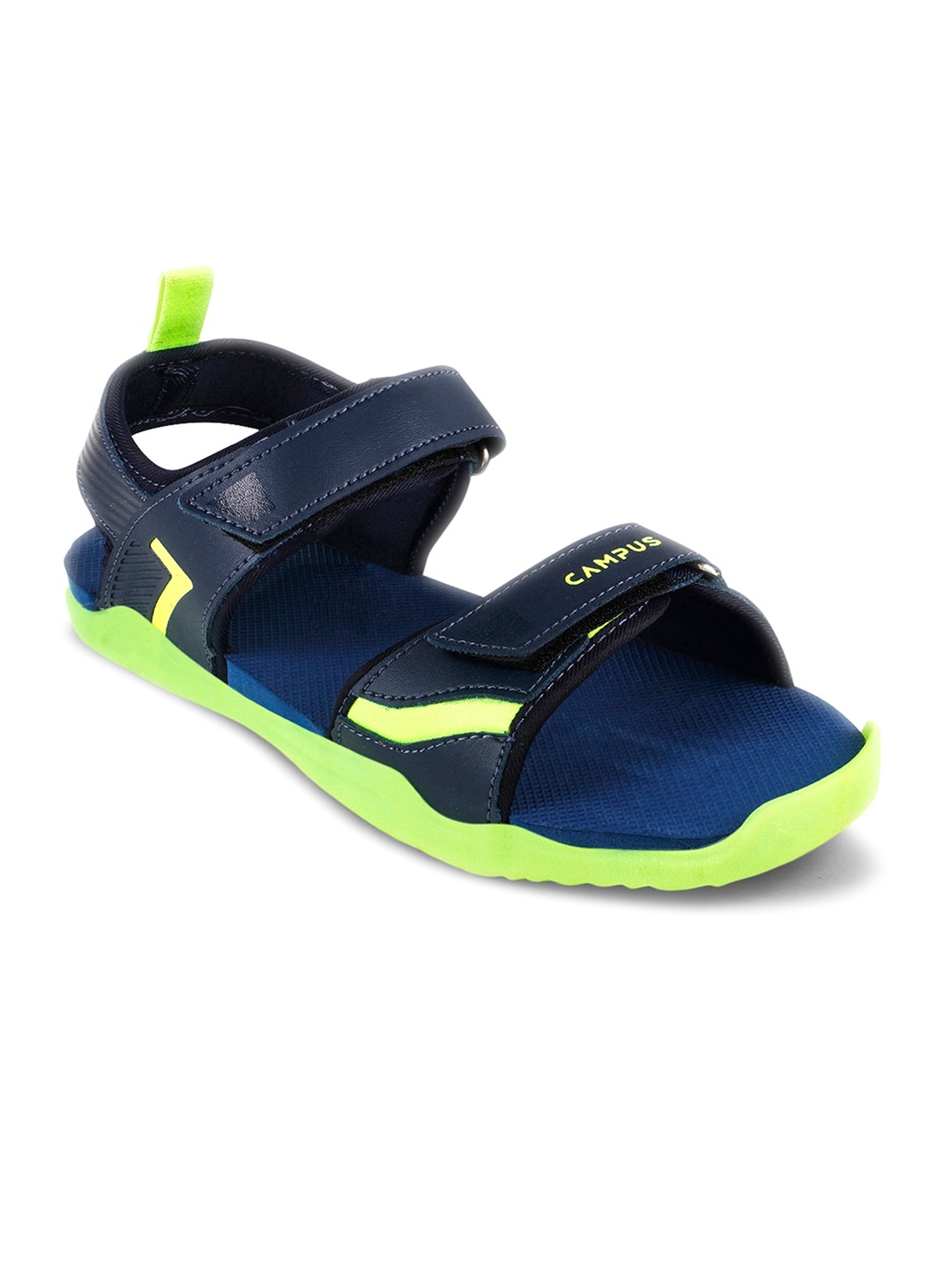 

Campus Men Colourblocked Sports Sandals, Blue