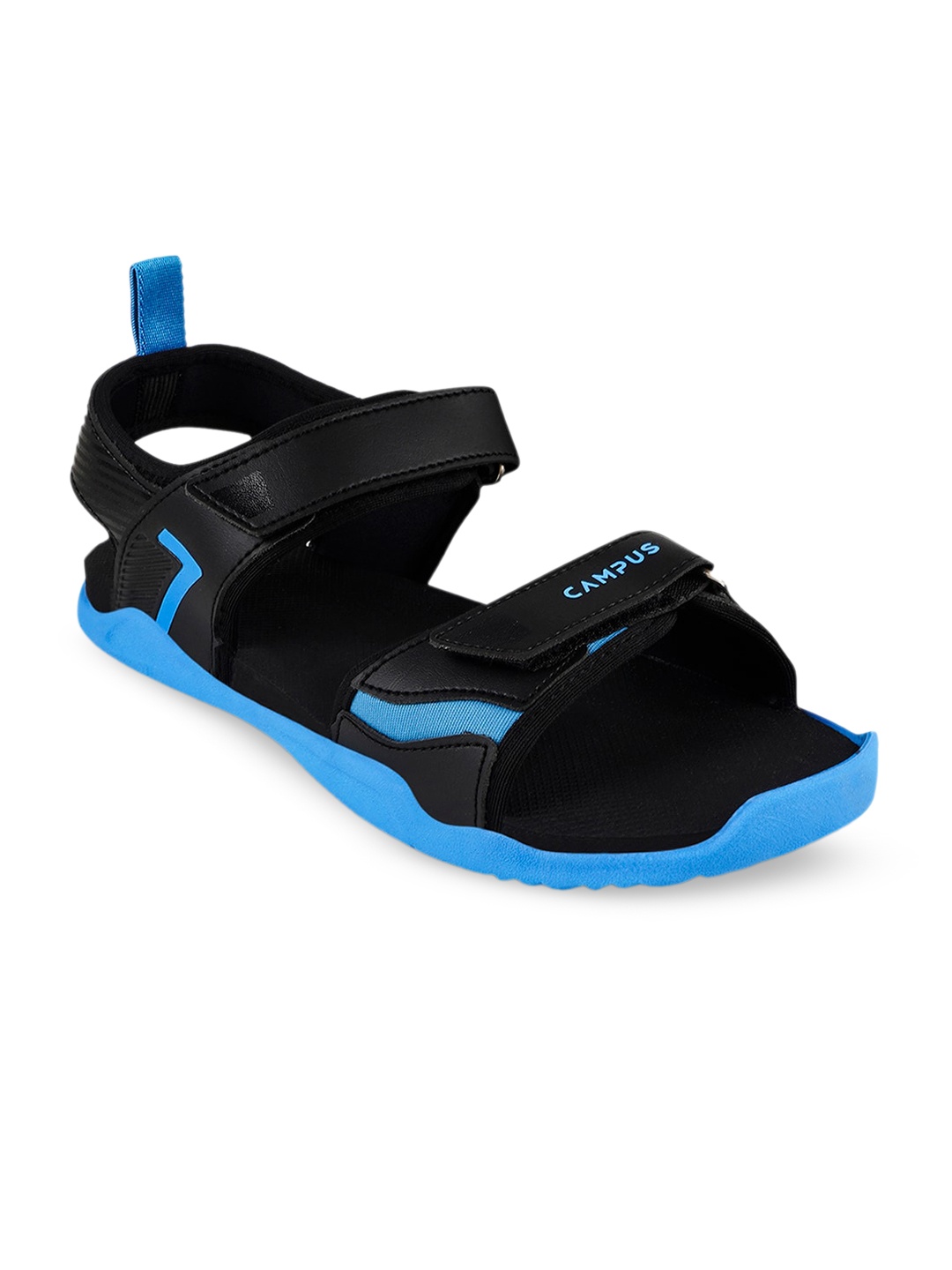 

Campus Men Colourblocked Sports Sandals, Black