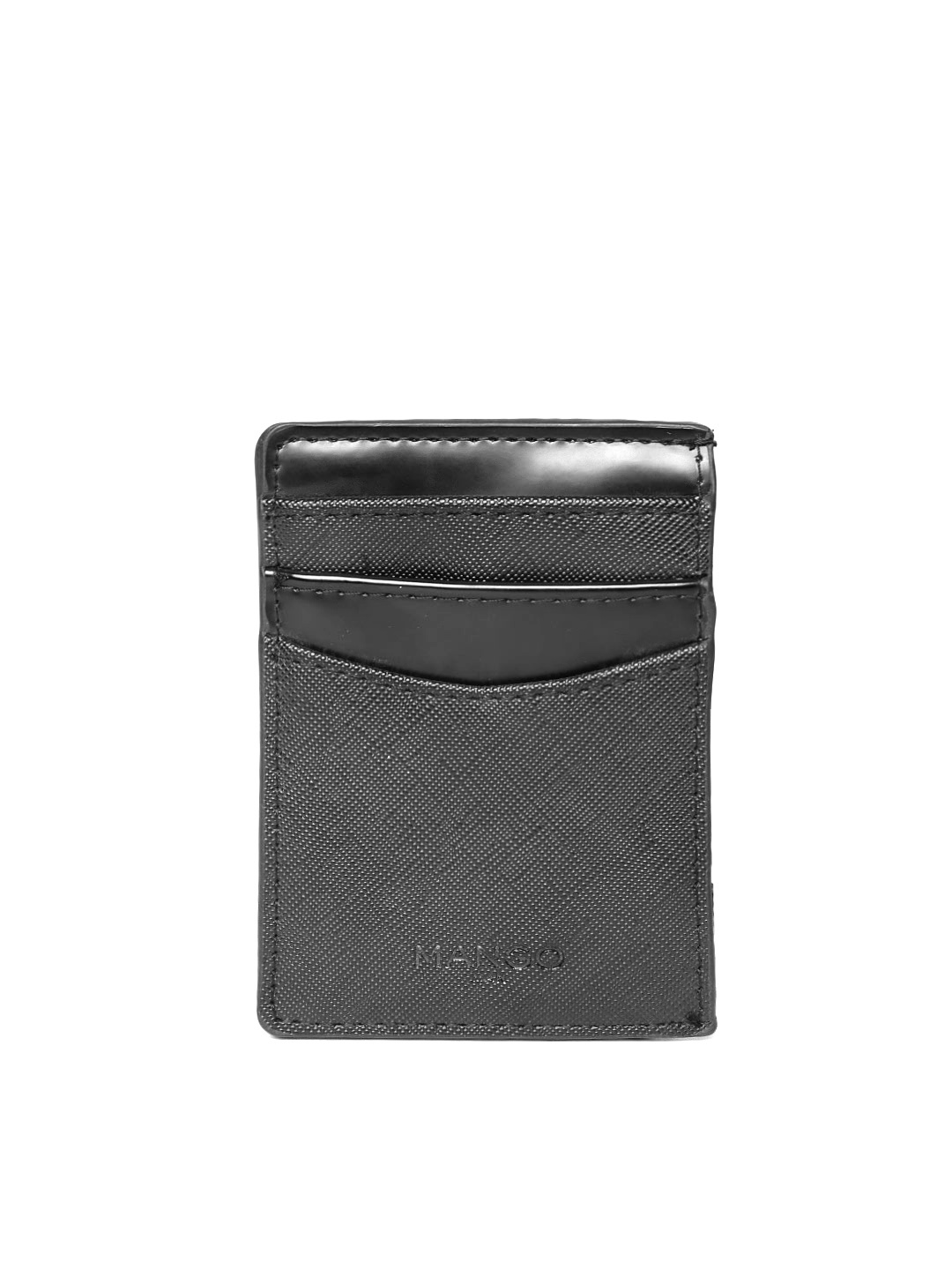 

MANGO MAN Men Black Solid Card Holder