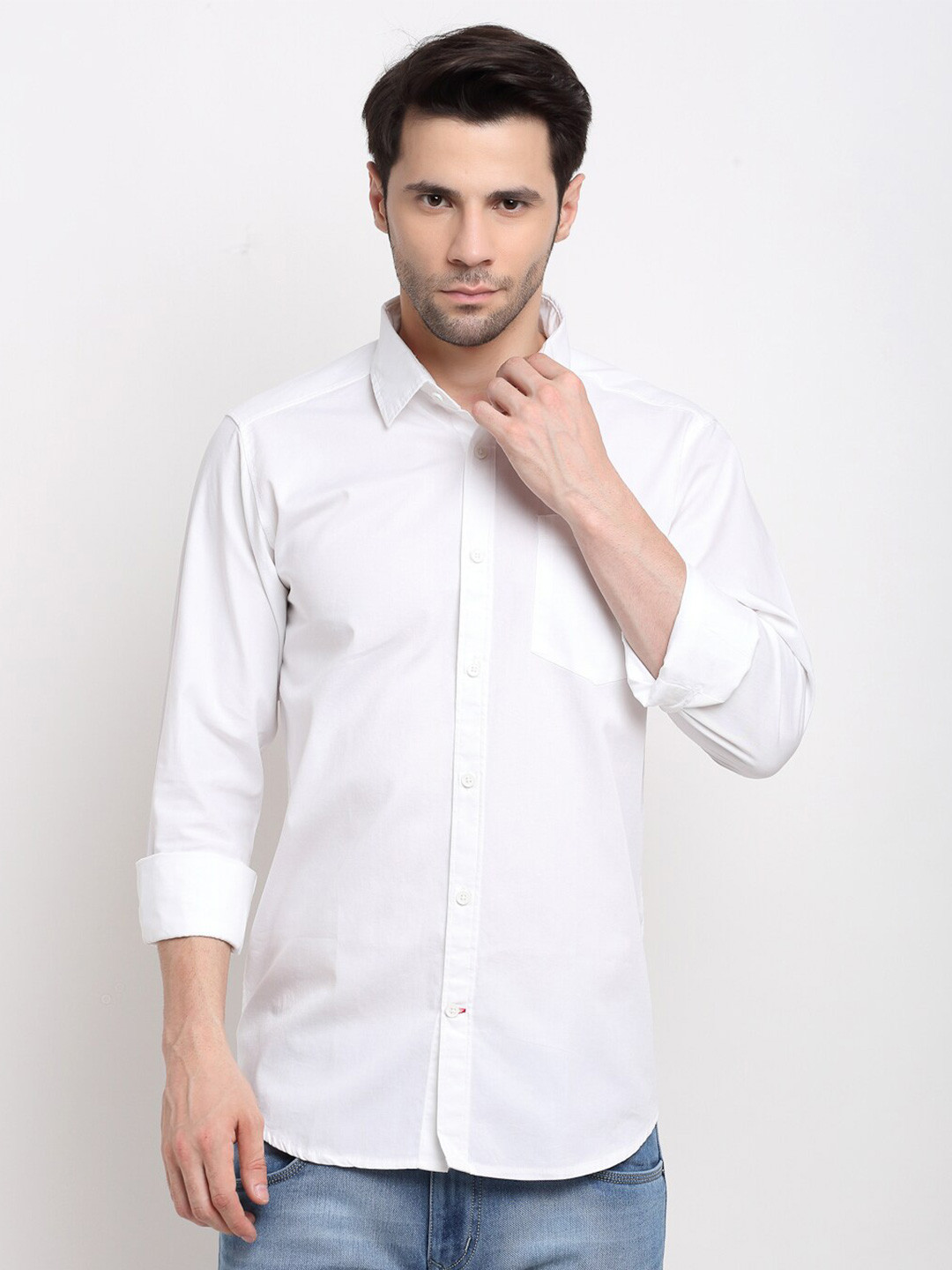

Cross Court Casual Pure Cotton Shirt, White