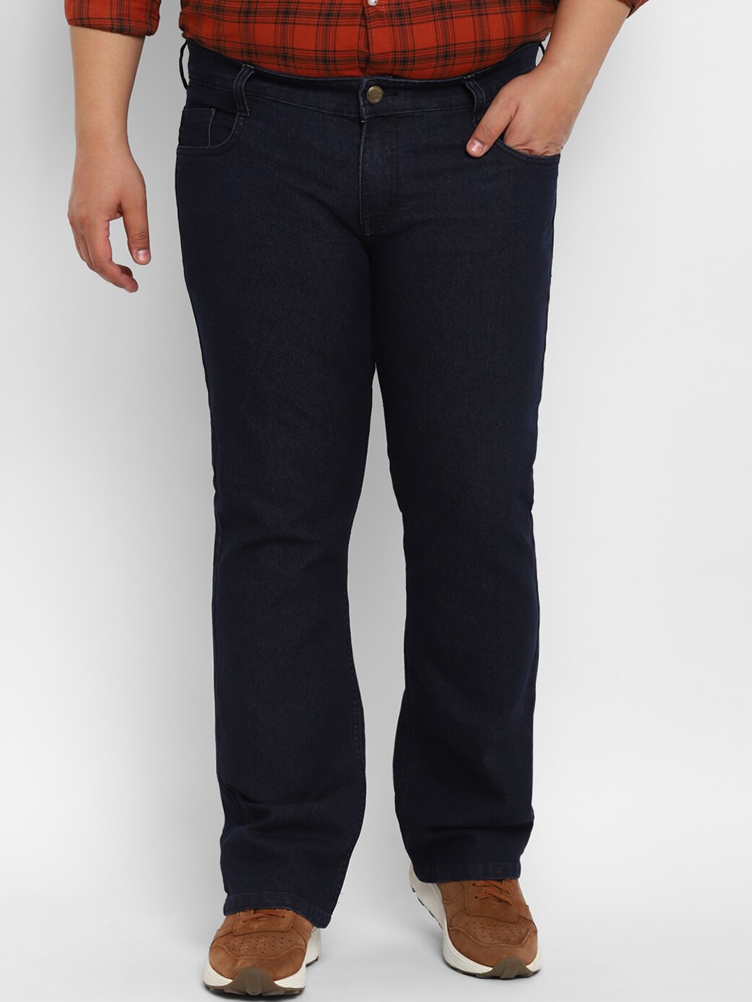 

Urbano Plus Men Mid-Rise Bootcut Stretchable Jeans, Blue