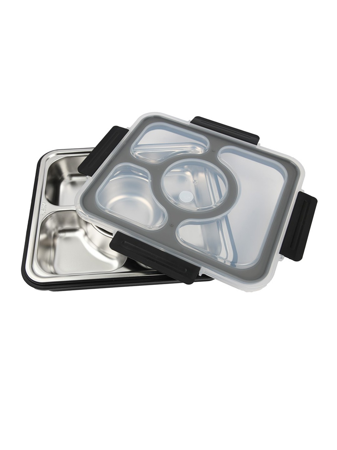 

Femora Black Stainless Steel Rectangle Lunch Box