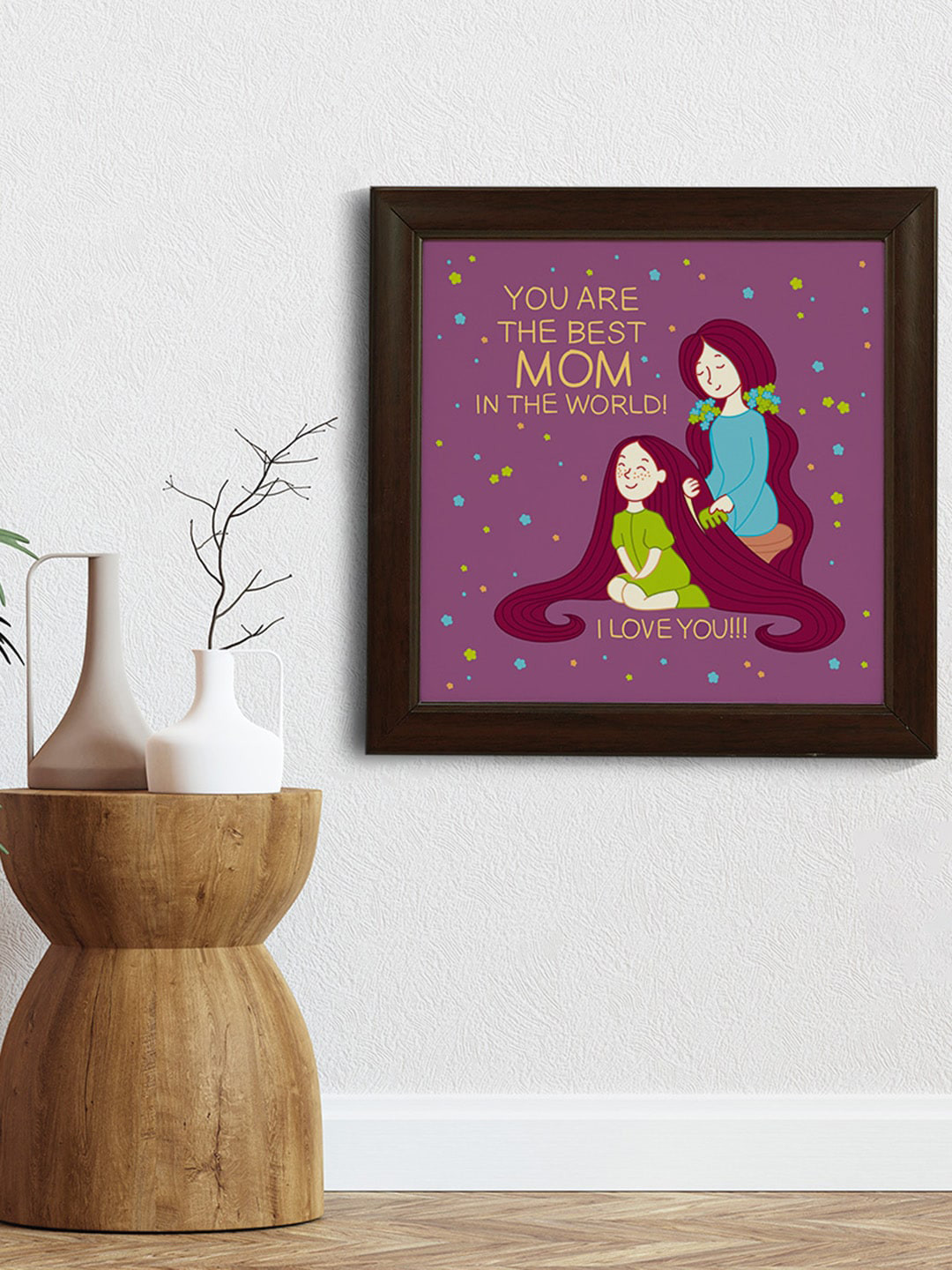 

Crazy Corner Mother's Day Purple and Brown Printed Photo Frame