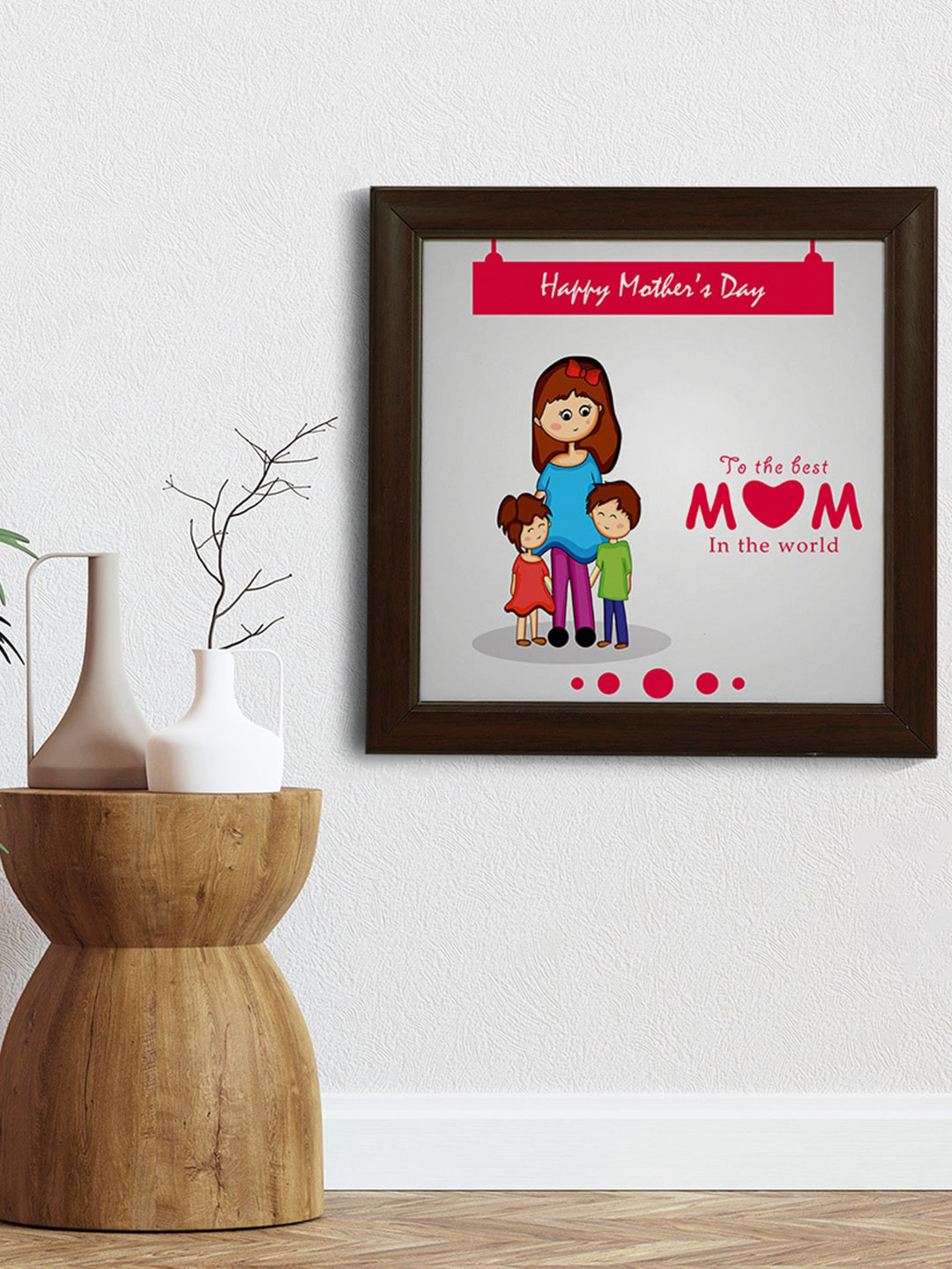 

Crazy Corner Mother's Day Brown & Grey Printed Wall Photo Frame