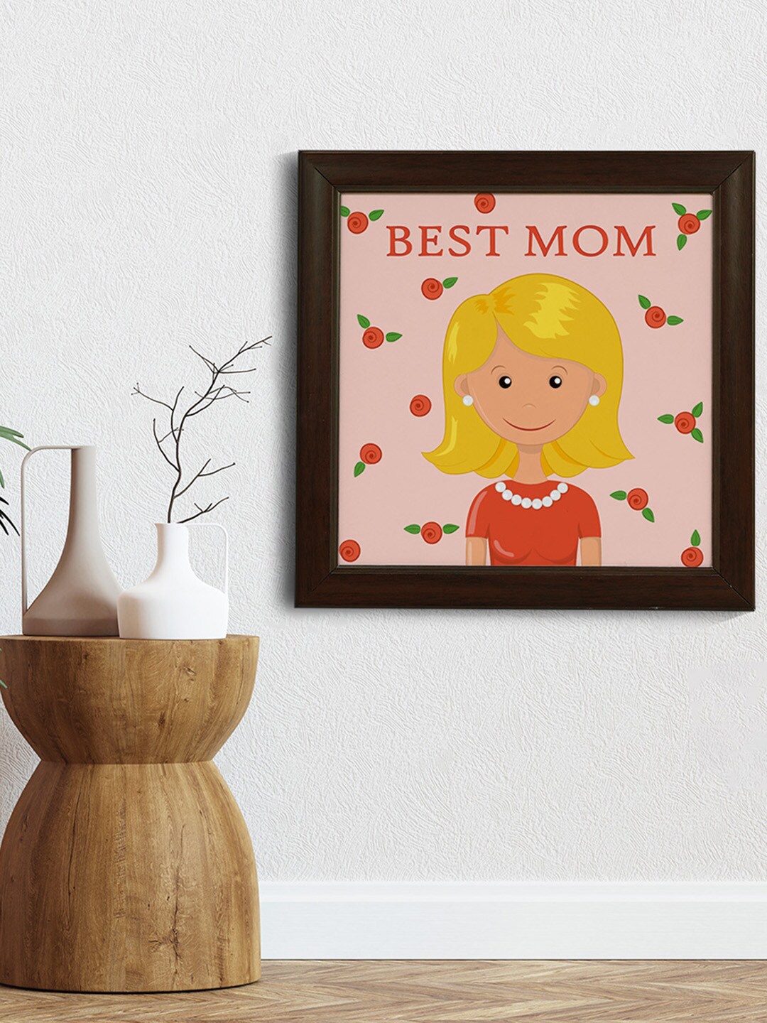 

Crazy Corner Printed Mother's Day Wooden Photo Frame, Brown