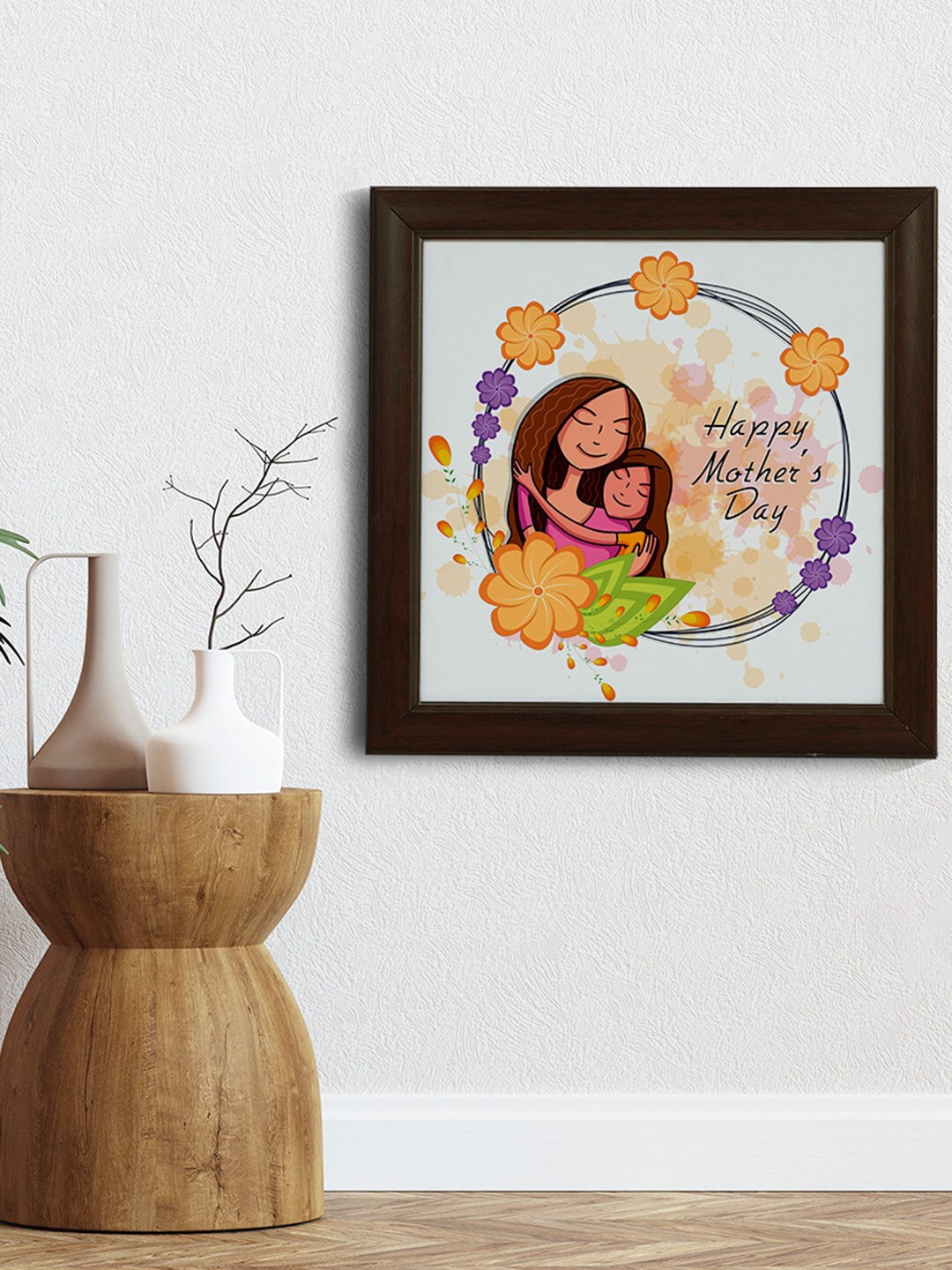 

Crazy Corner Mother's Day Brown & Orange Printed Wooden Photo Frame