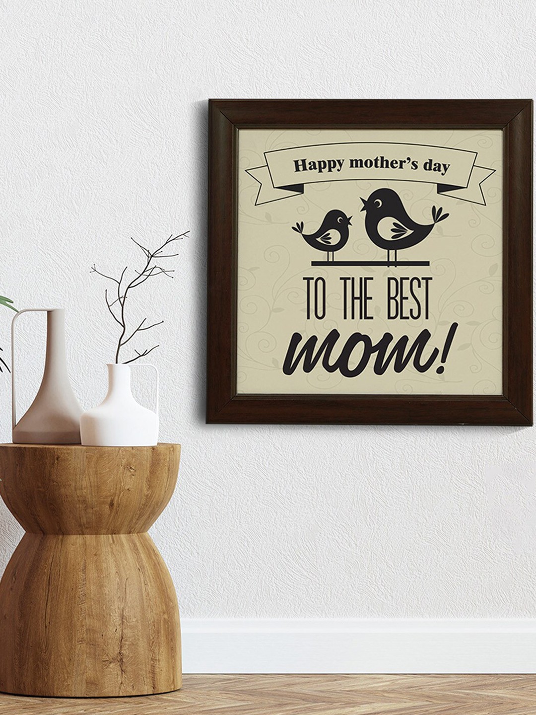 

Crazy Corner Printed Mother's Day Wooden Photo Frame, Brown