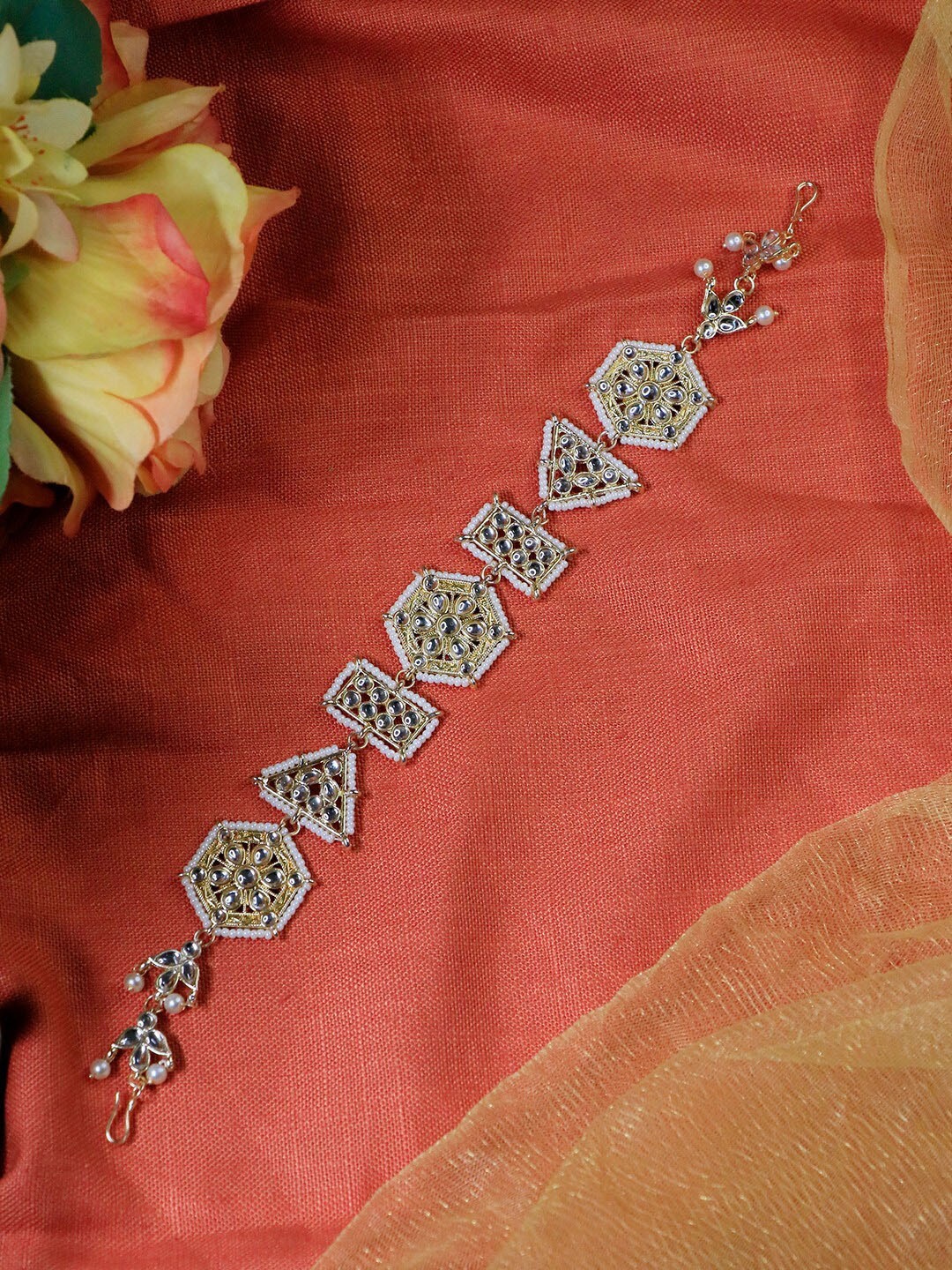

Ishhaara Brass-Plated Head Jewellery, Gold