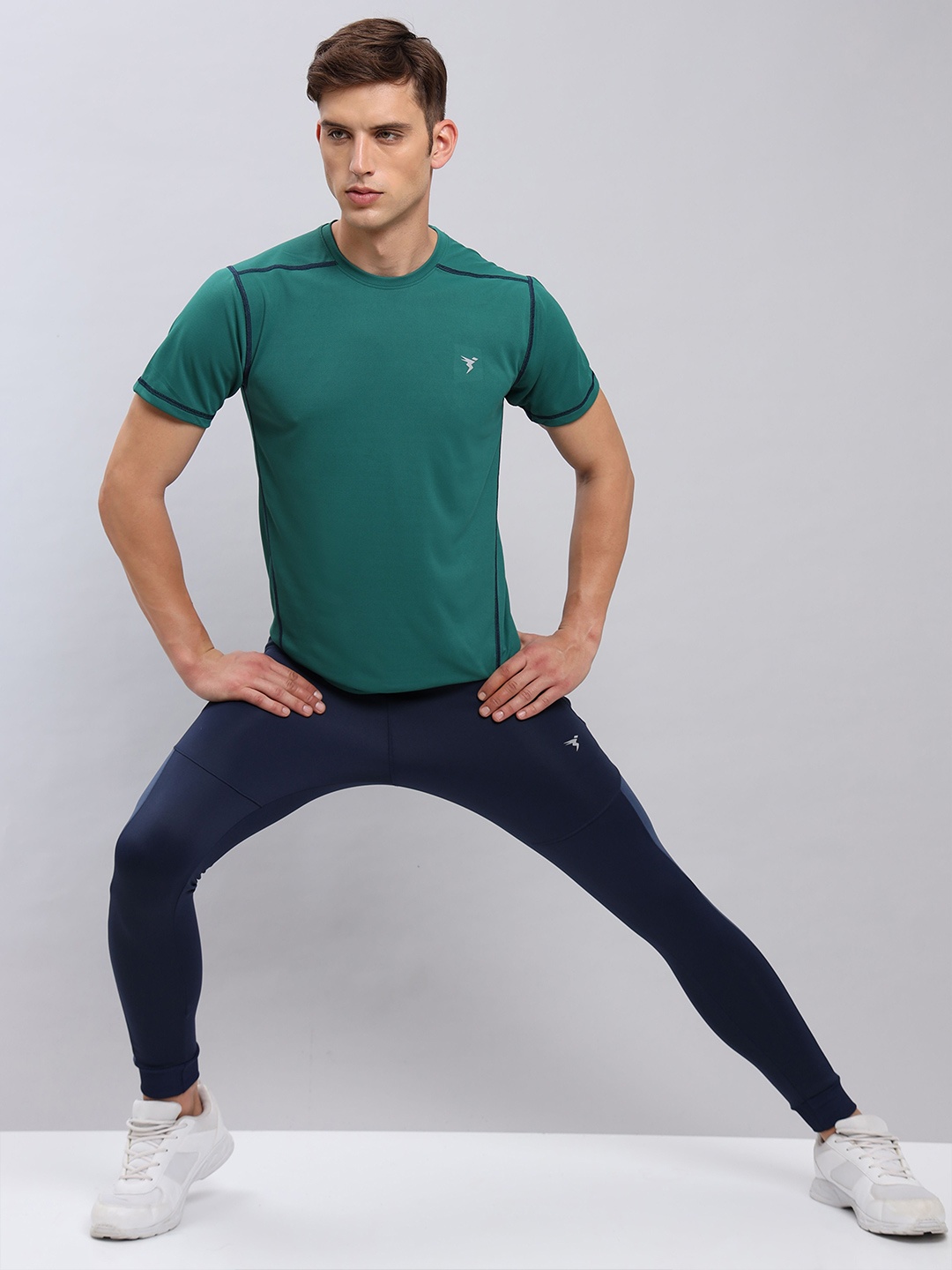 

Technosport Round Neck Antimicrobial Slim Fit Sports T-shirt, Green