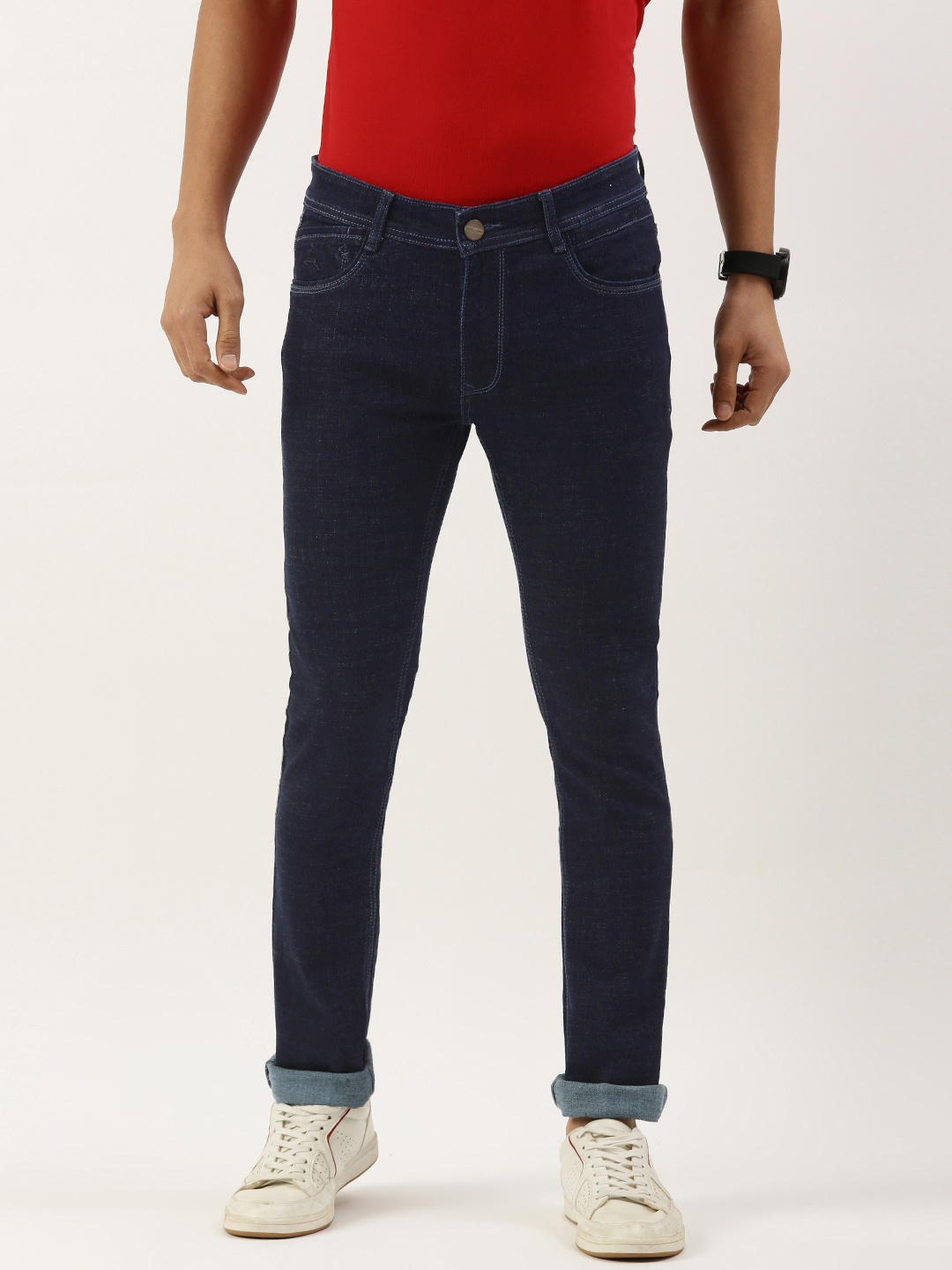 

Parx Men Skinny Fit Stretchable Jeans, Blue