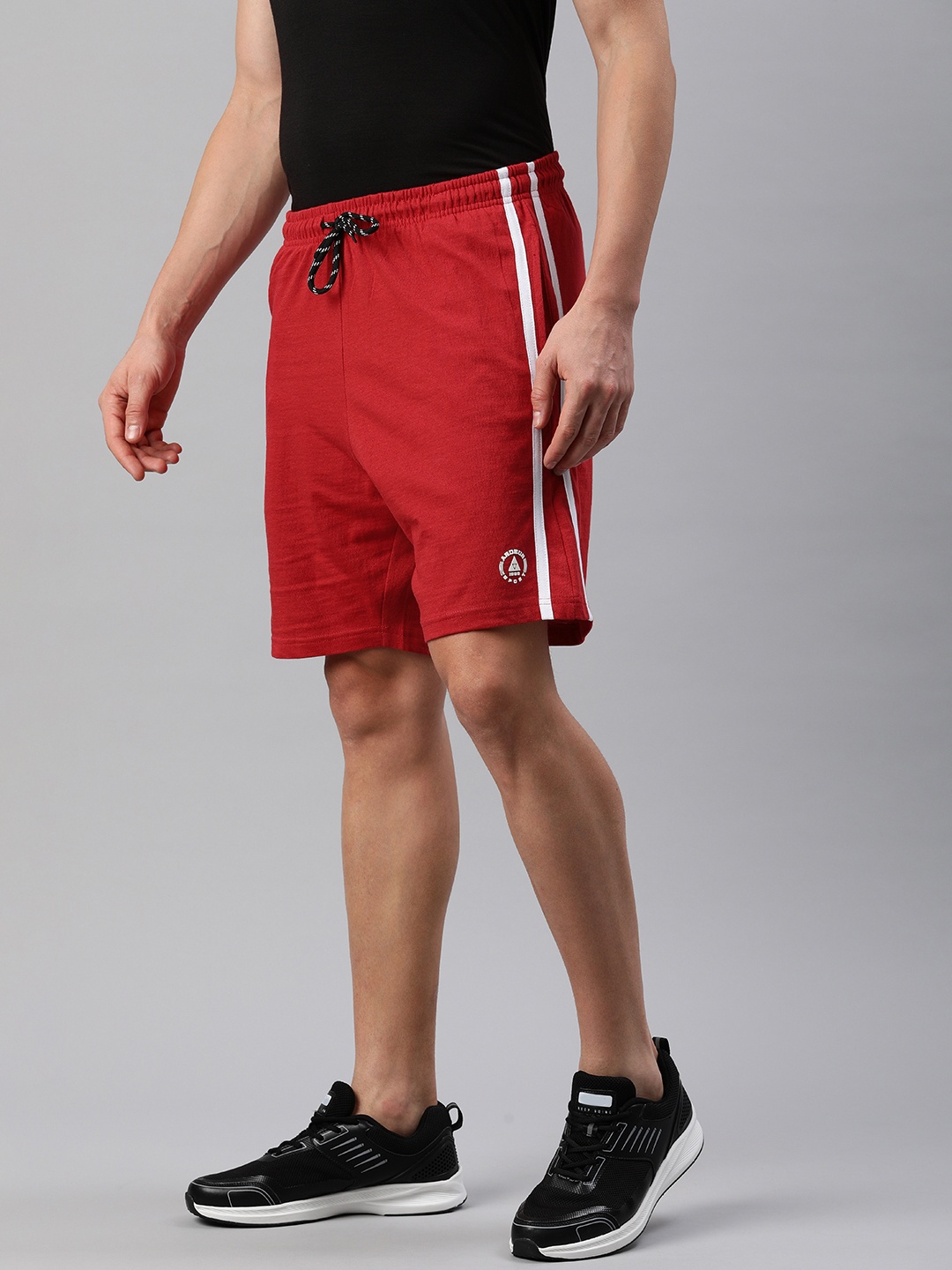 

ARDEUR Men Solid Regular Fit Shorts, Red