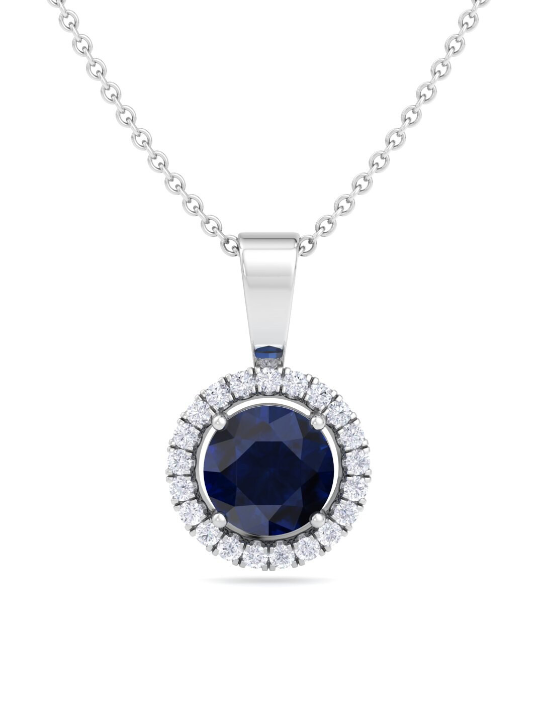 

Inddus Jewels Rhodium-Plated CZ-Studded 925 Sterling Silver Pendant