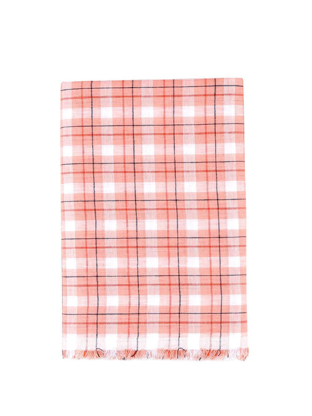 

Ramraj Men Pack Of 2 Checked Shirt Fabric, Peach