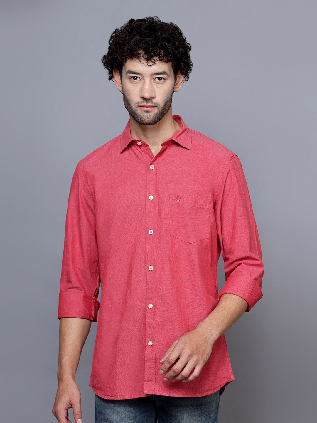 

Cantabil Casual Cotton Shirt, Red