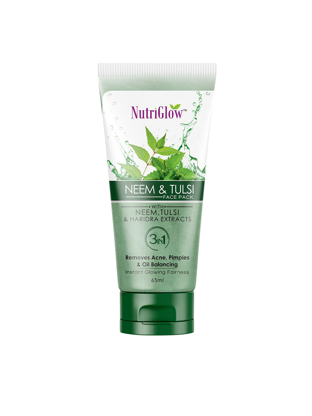 

NutriGlow Neem & Tulsi Face Scrub With Oil Control Formula-65 ml, Green