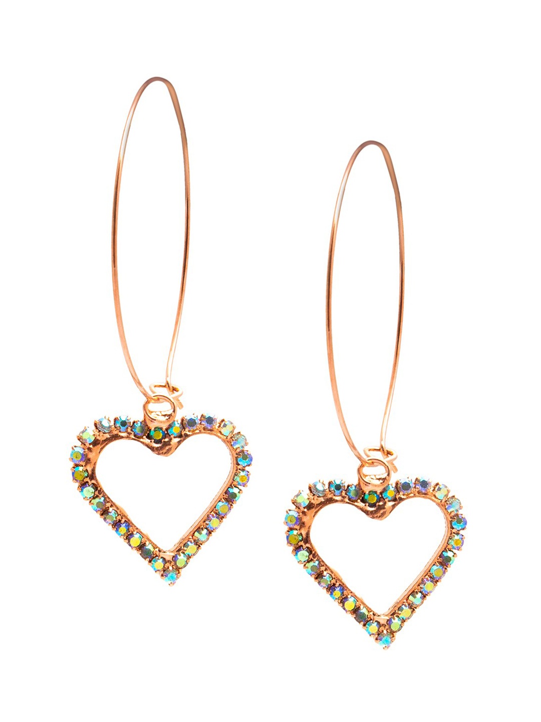 

Shining Jewel - By Shivansh Rose Gold-Plated Contemporary Drop Earrings